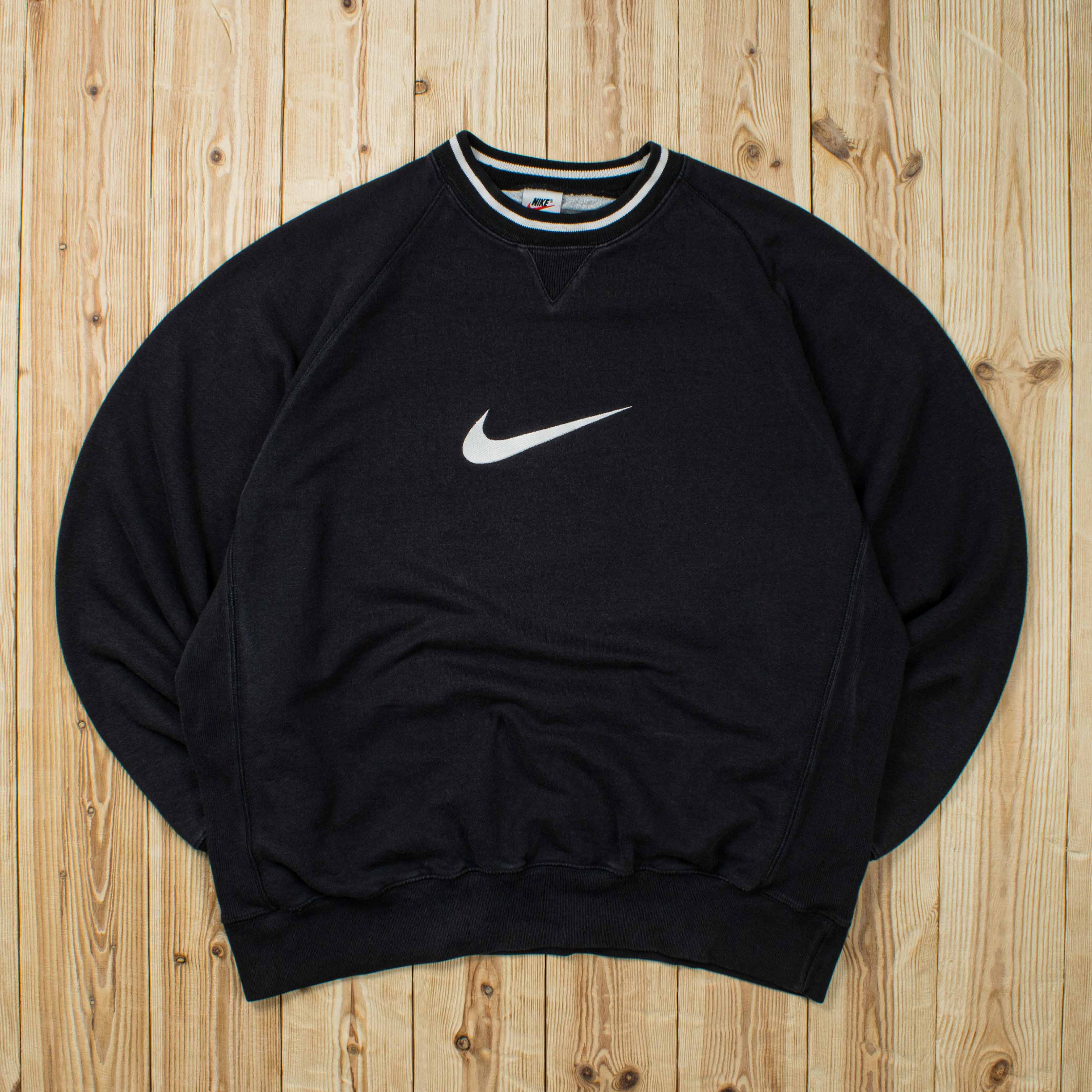 (L) Vintage Nike Swoosh Embroidered Sweatshirt
