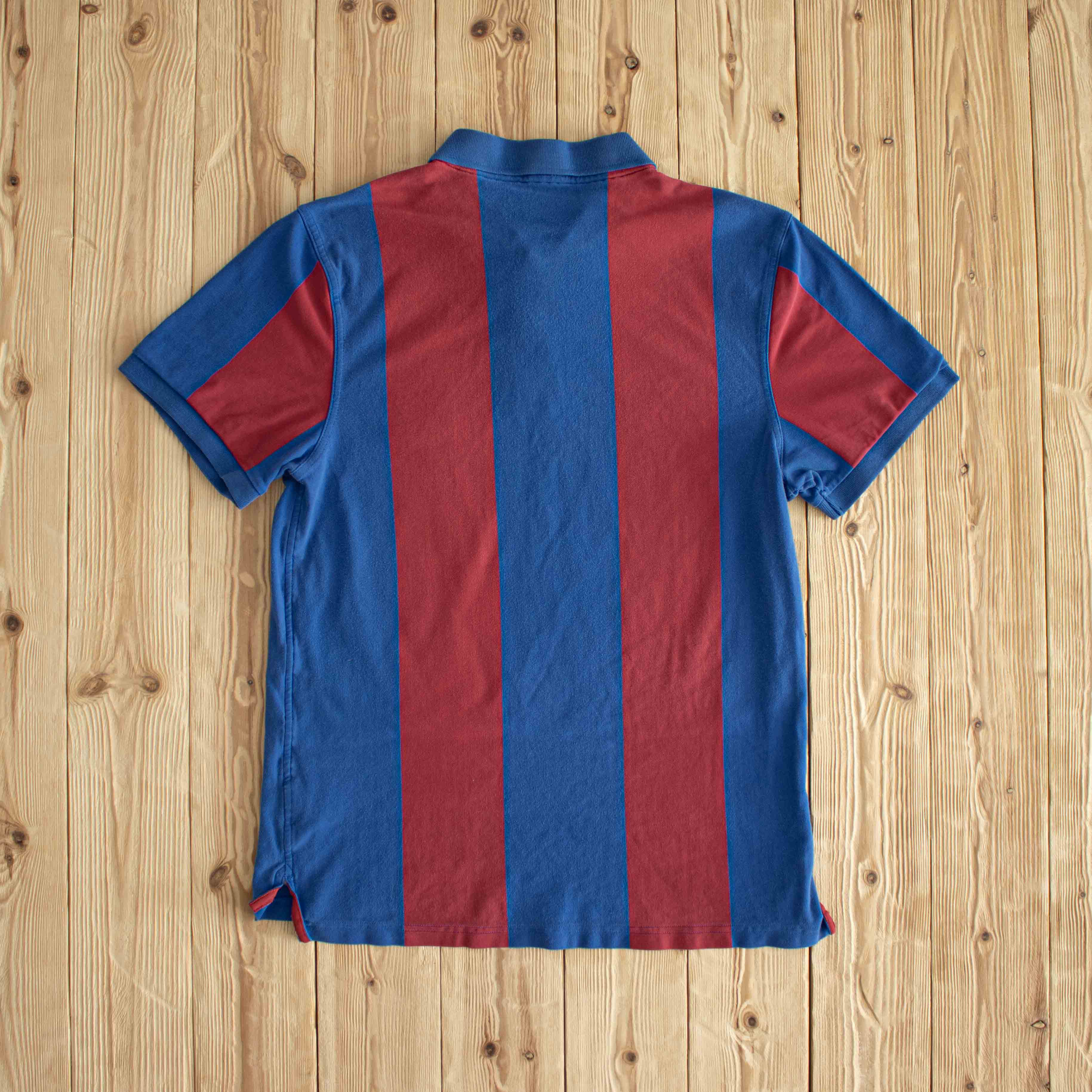 (M) Nike F.C. Barcelona Vintage Embroidered Polo Blue/Red