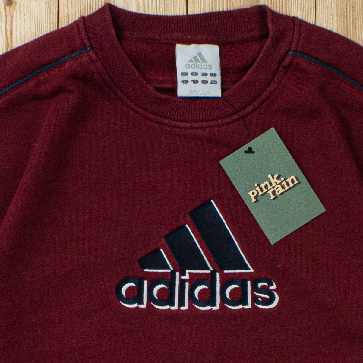 (S/M) Vintage Adidas Spell Out Embroidered Sweatshirt