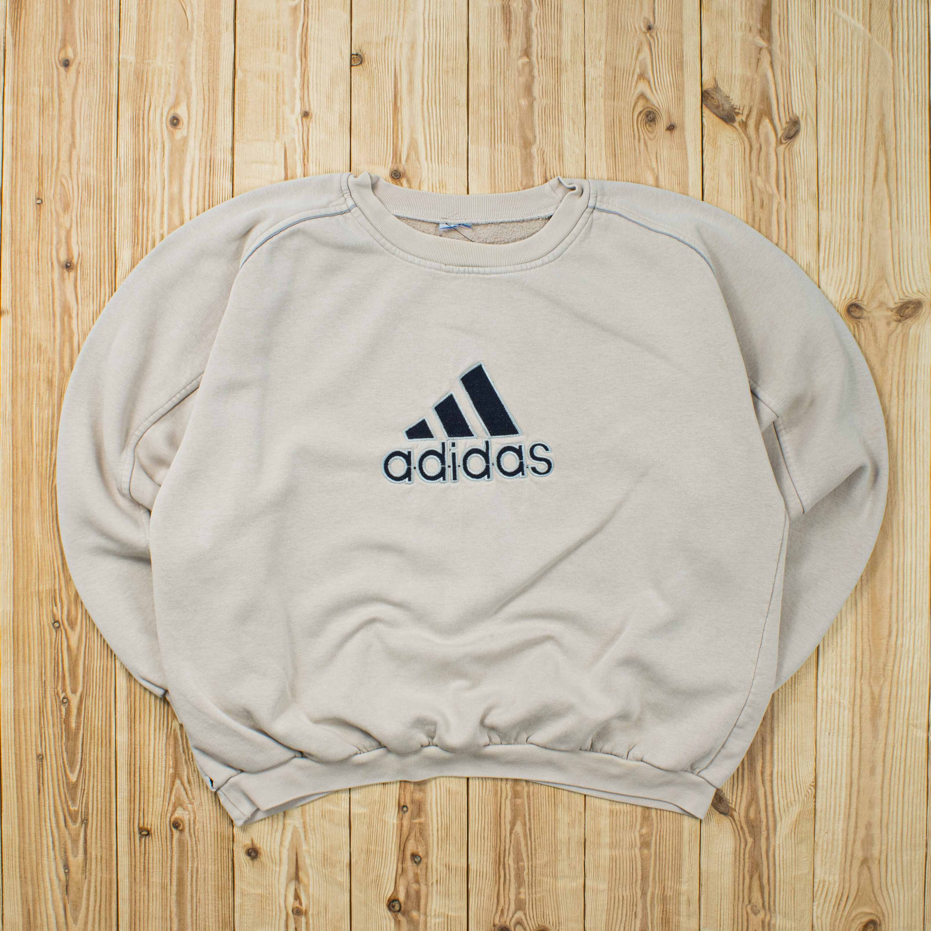 (M) Vintage Adidas Spell Out Embroidered Sweatshirt
