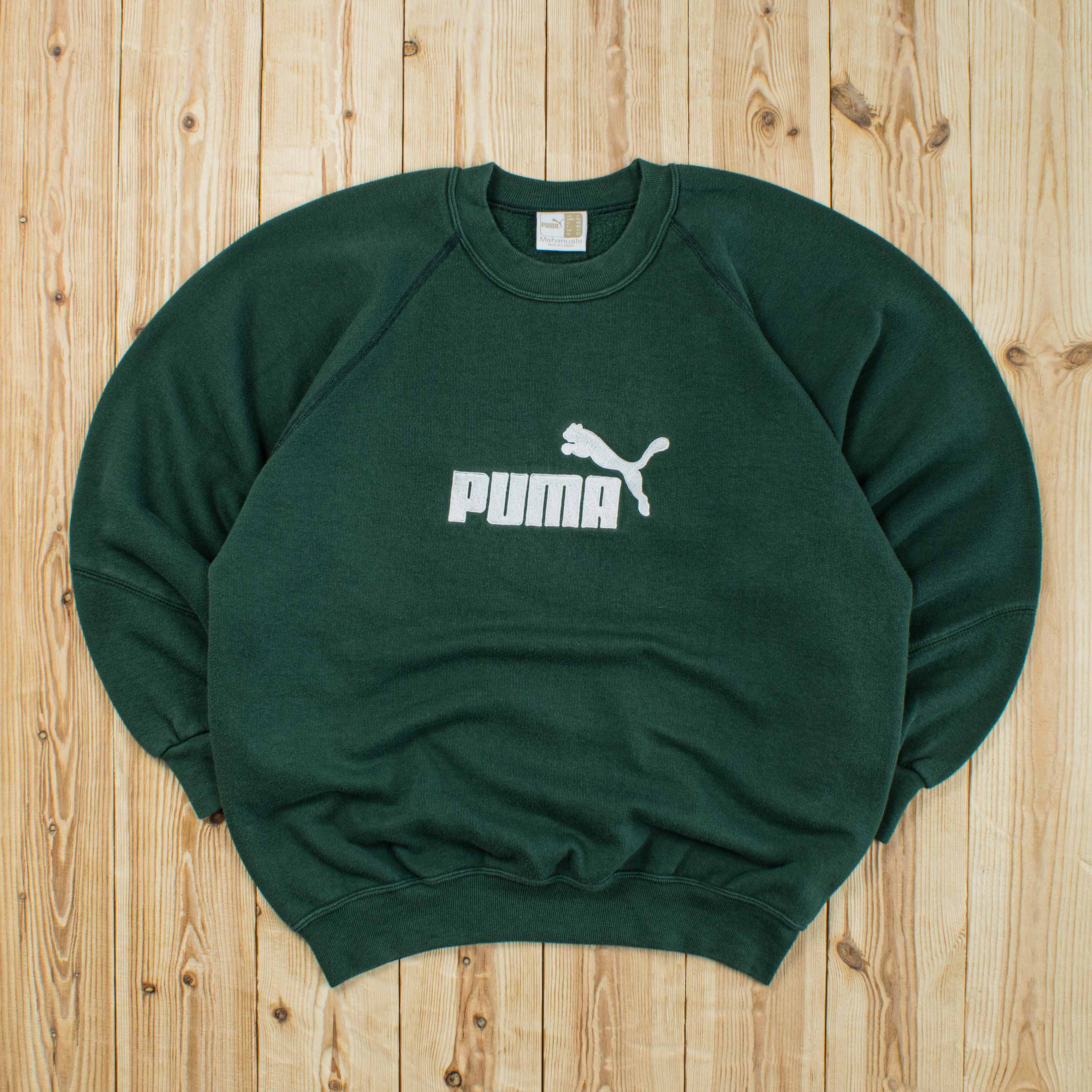 (S) Vintage Puma Spell Out Embroidered Sweatshirt