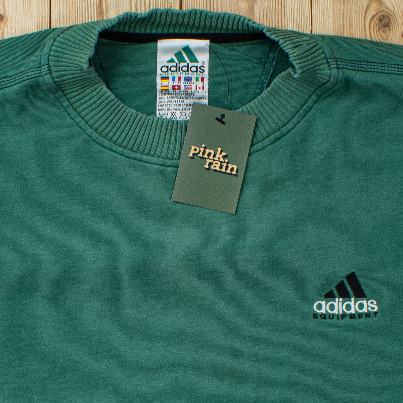 (L) Vintage Adidas Equipment Embroidered Sweatshirt