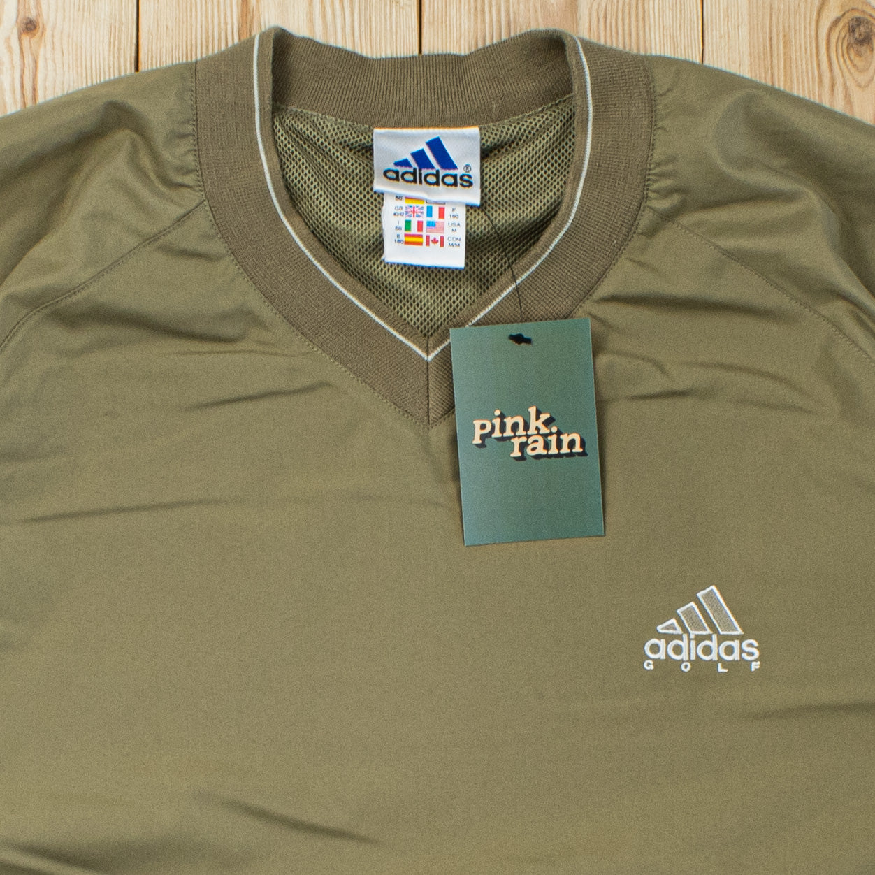 (M) Vintage Adidas Golf Embroidered Windbreaker
