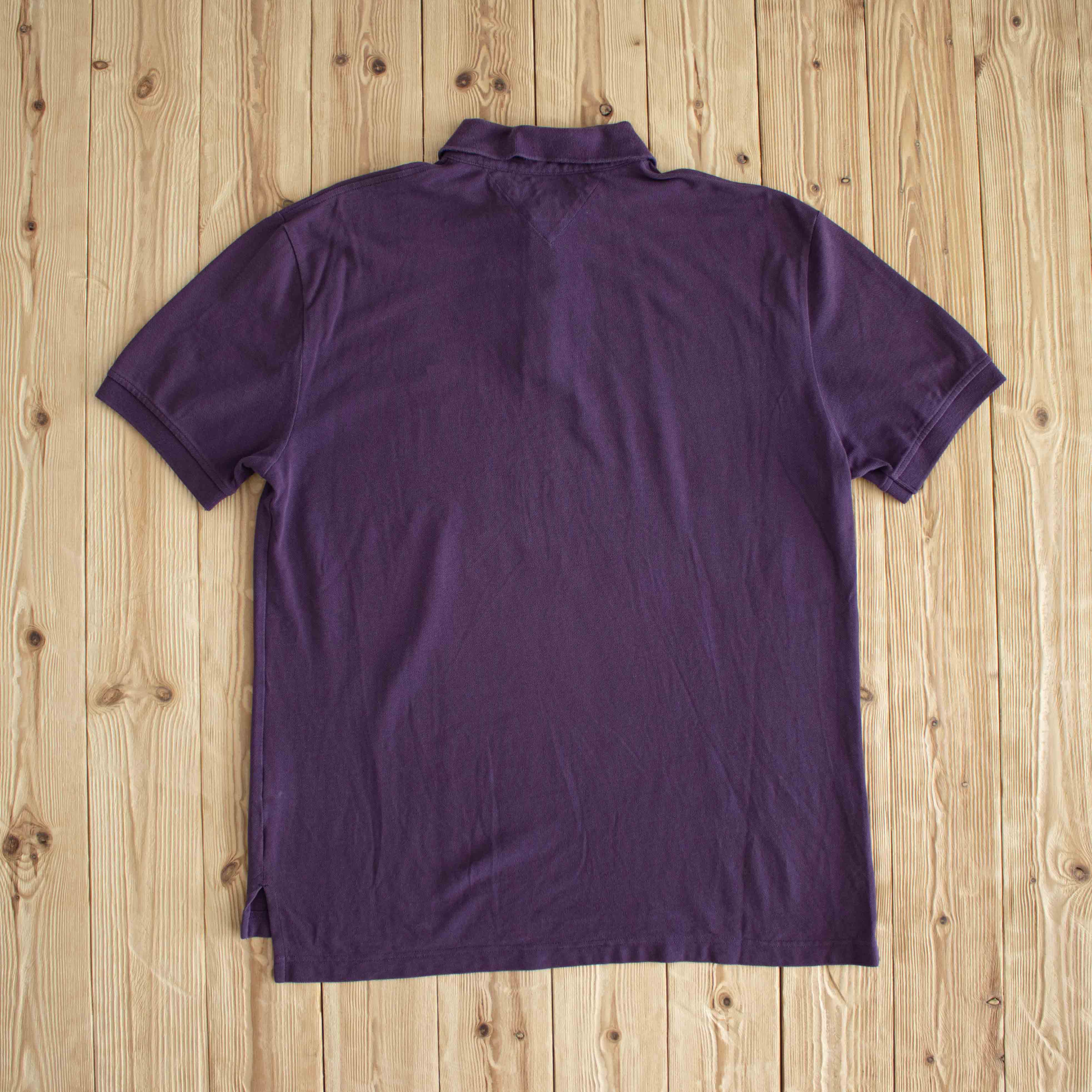 (L) Tommy Hilfiger Vintage Embroidered Polo Purple