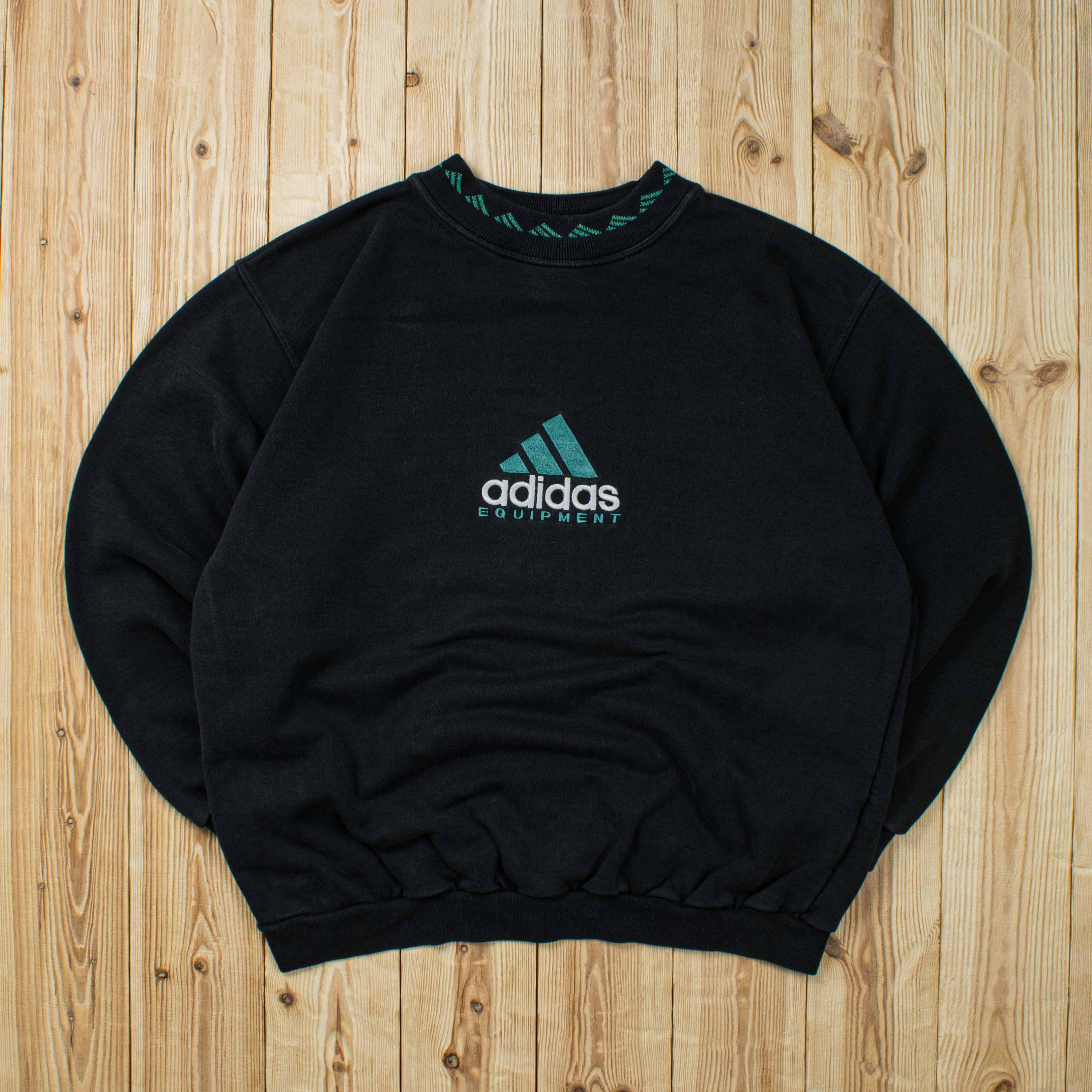 (L) Vintage Adidas Equipment Embroidered Sweatshirt