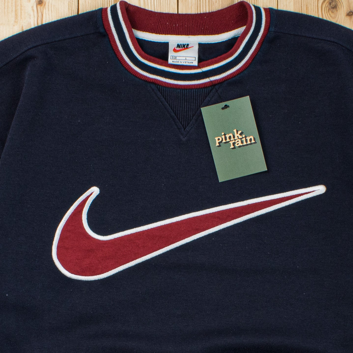 (L) Vintage Nike Swoosh Embroidered Sweatshirt