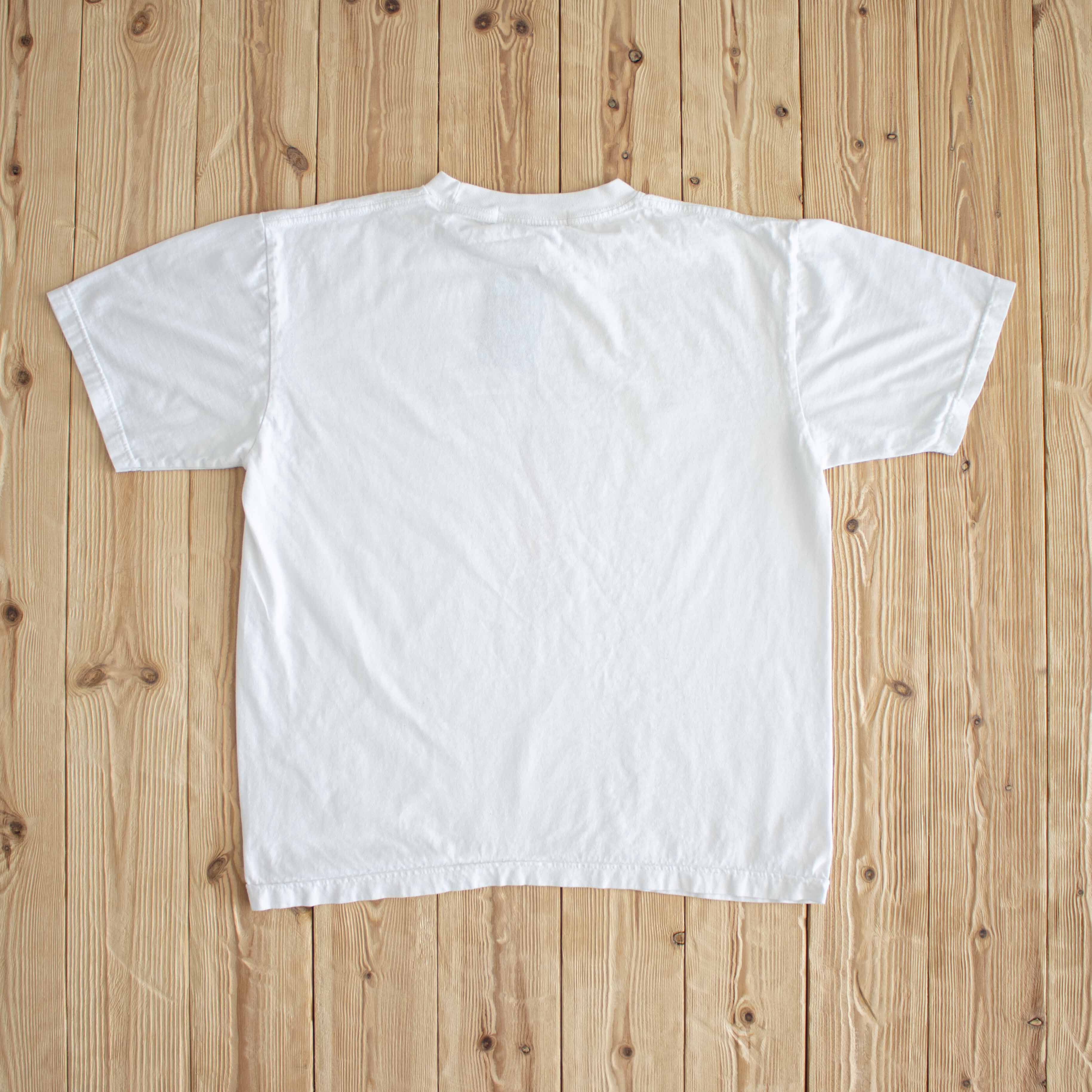 (M/L) Cotton Club Play Station Vintage T-Shirt White