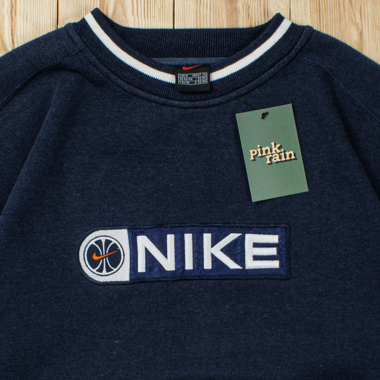 (S/M) Vintage Nike Spell Out Embroidered Sweatshirt