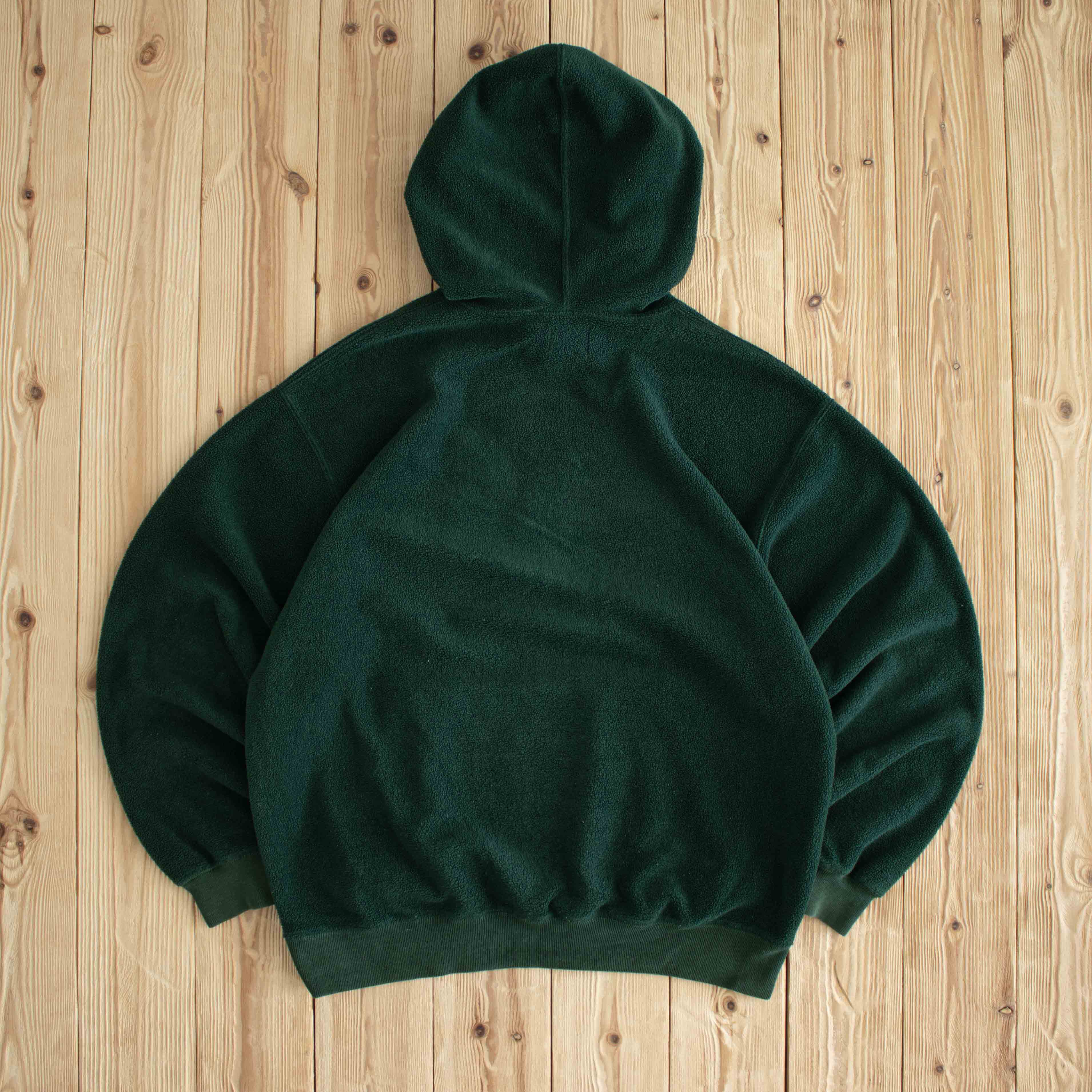 (M/L) GAP Athletic Vintage Embroidered Fleece Hoodie Green
