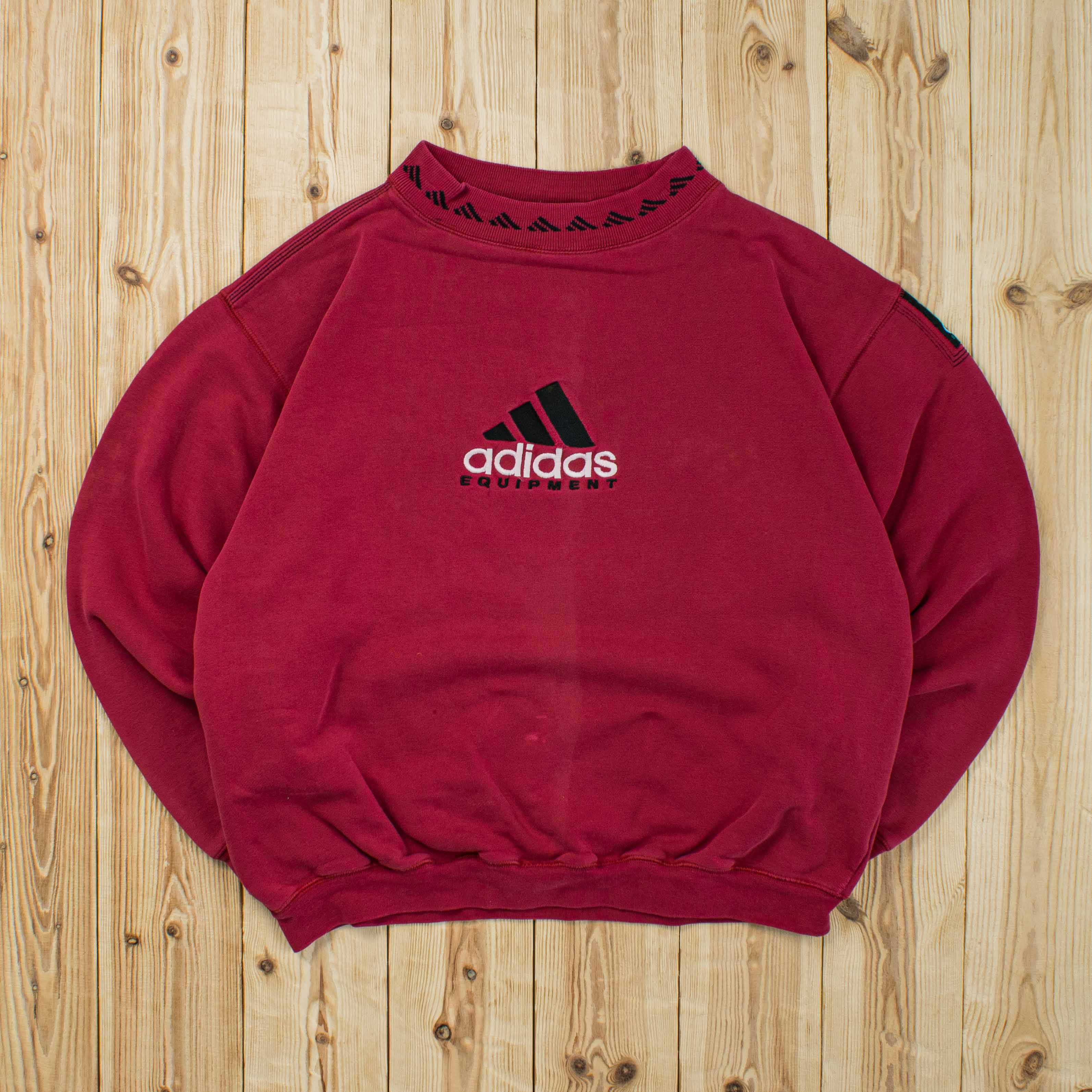 (S/M) Vintage Adidas Equipment Embroidered Sweatshirt