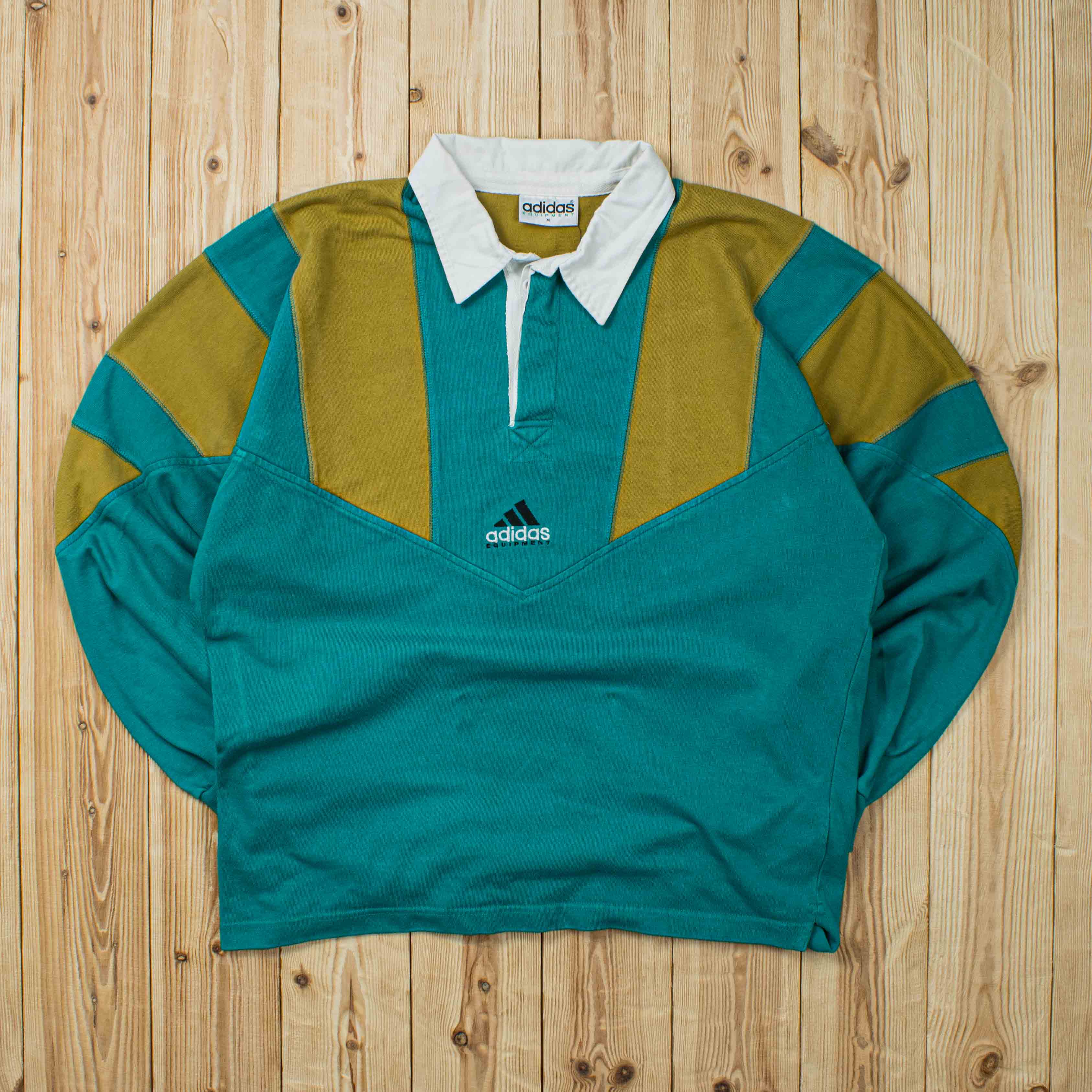 (M) Vintage Adidas Equipment Embroidered Polo Shirt