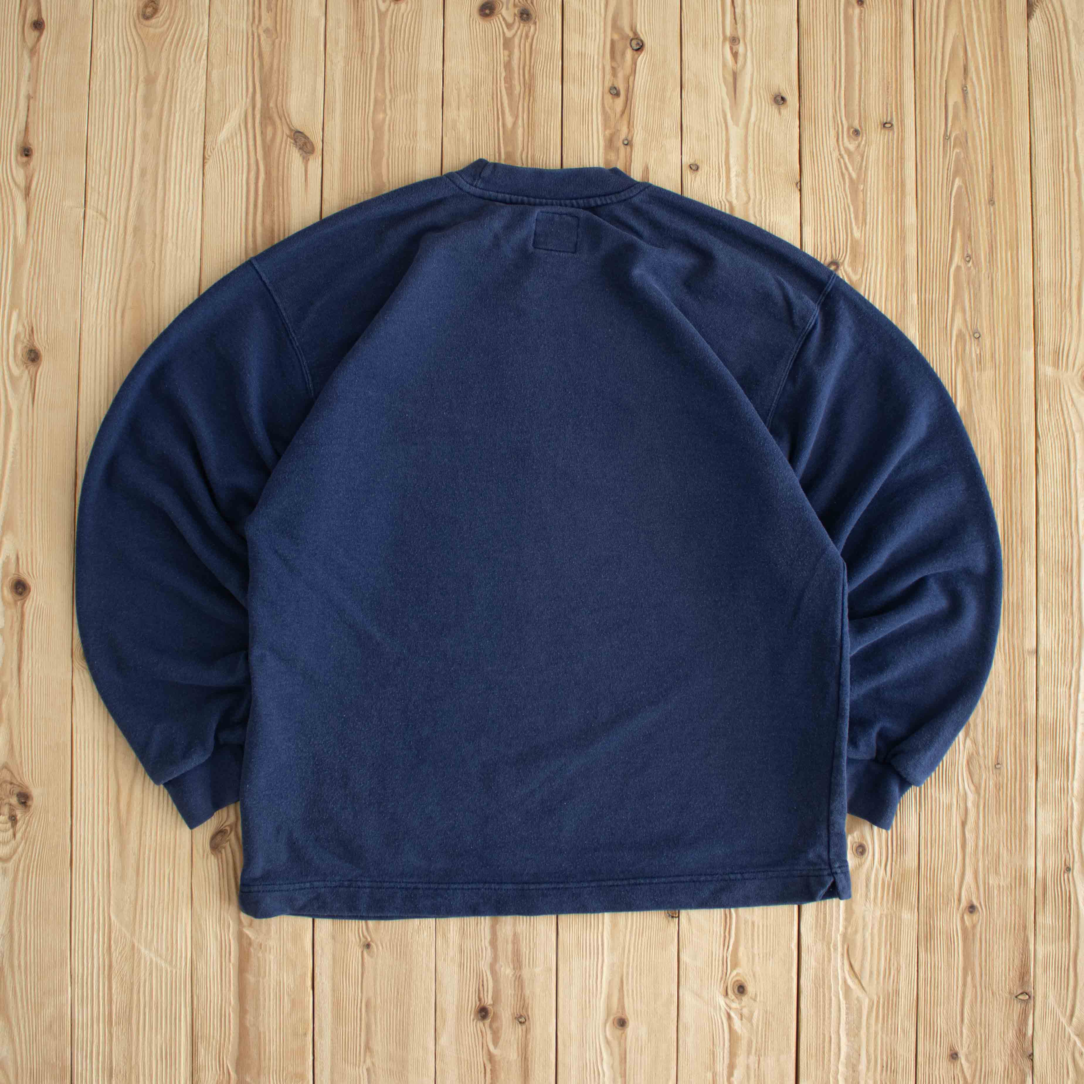(M/L) Nike Swoosh Vintage Embroidered Sweatshirt Blue