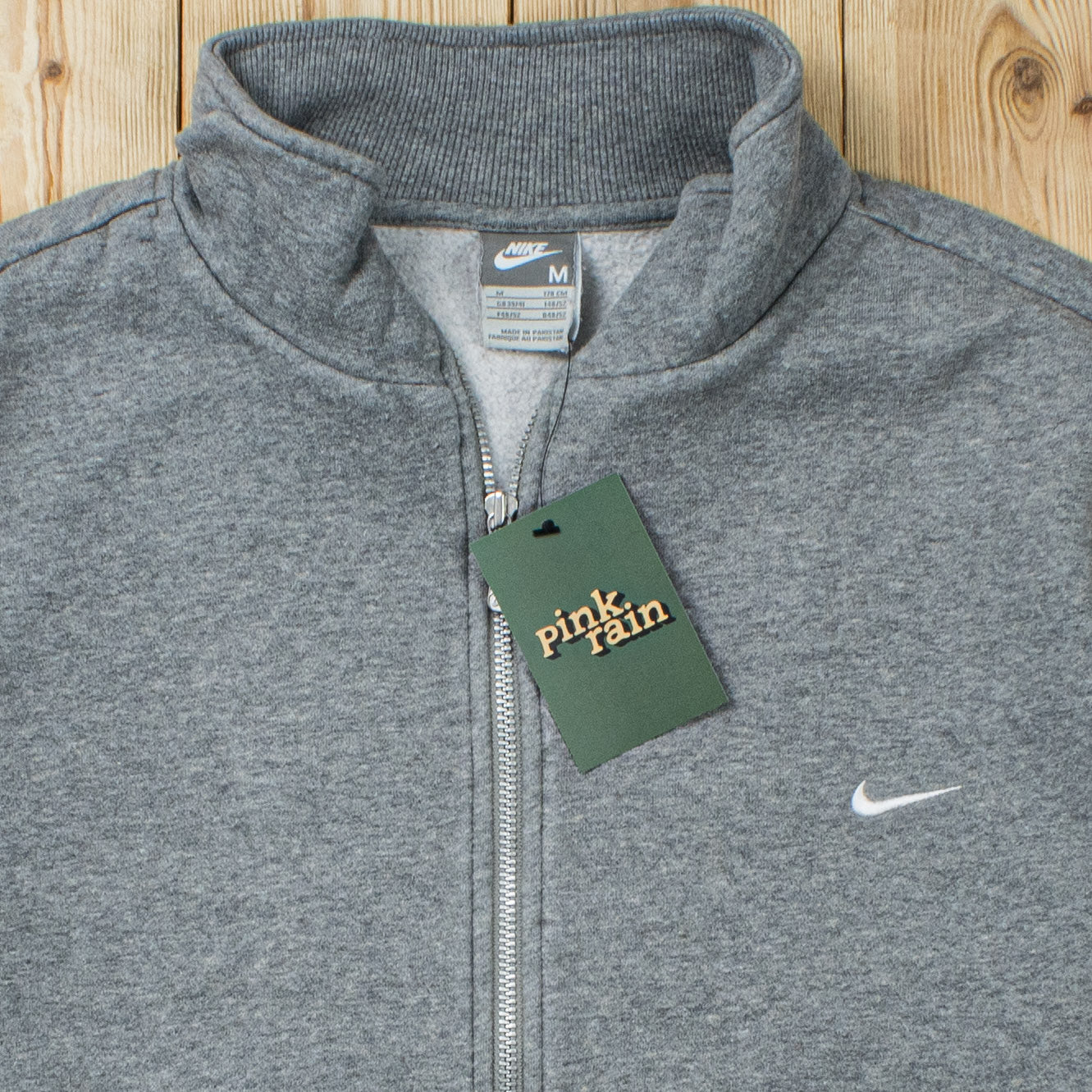 (M) Vintage Nike Essential Embroidered Full-Zip Sweatshirt