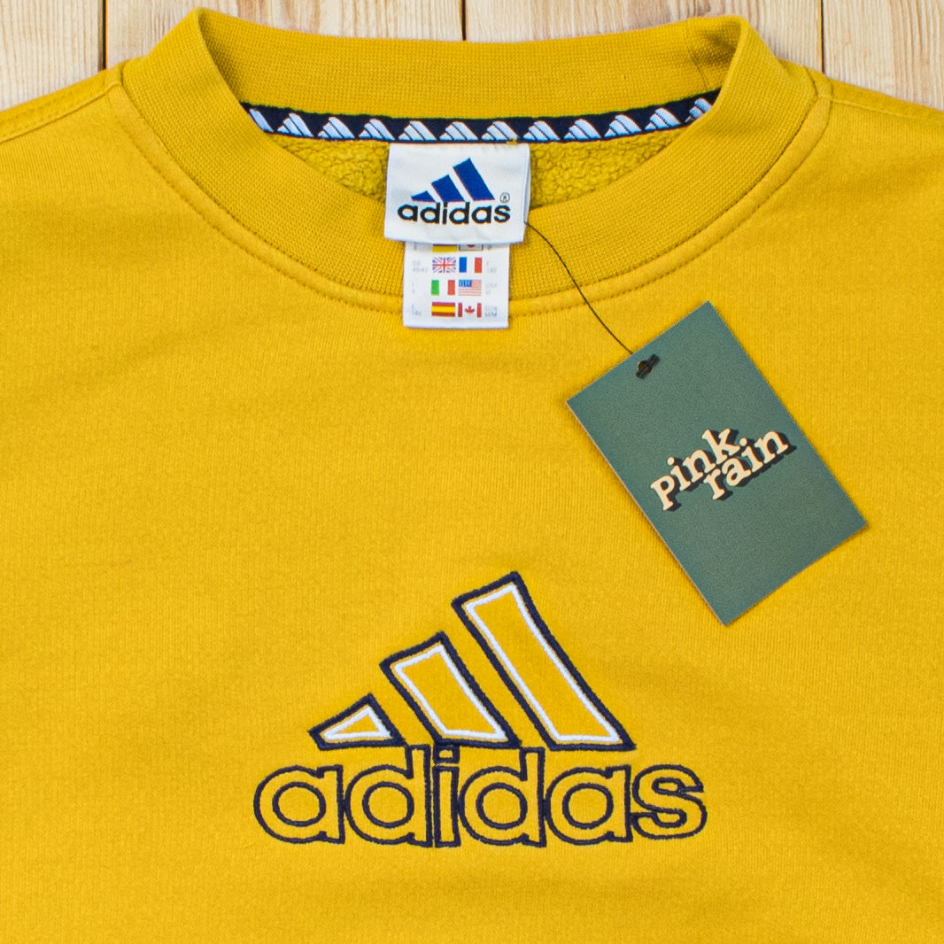 (M) Vintage Adidas Spell Out Embroidered Sweatshirt