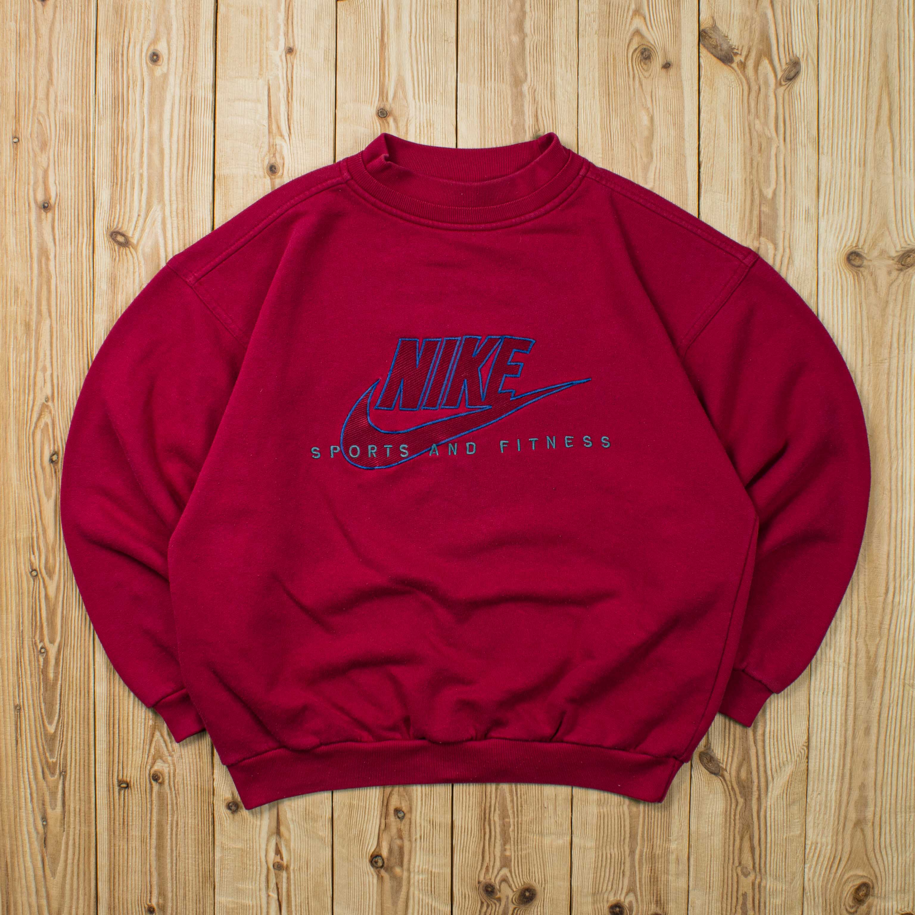 (S) Vintage Nike Sports And Fitness Embroidered Sweatshirt