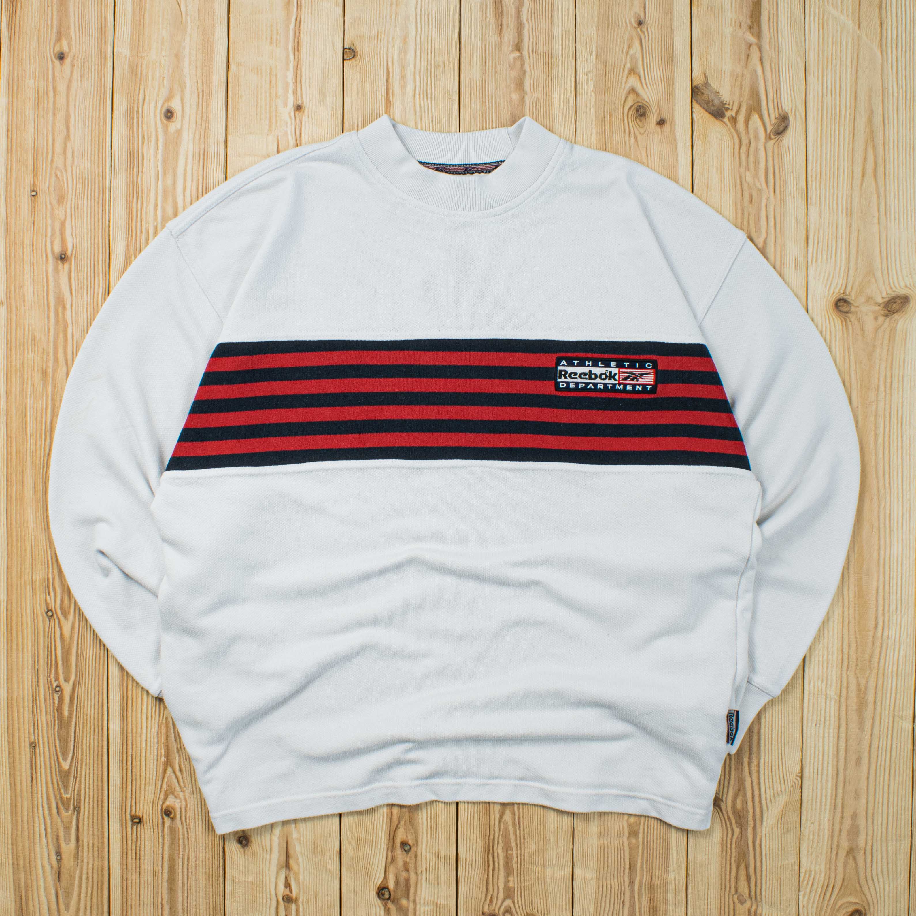 (M) Vintage Reebok Athletic Department Embroidered Sweatshirt