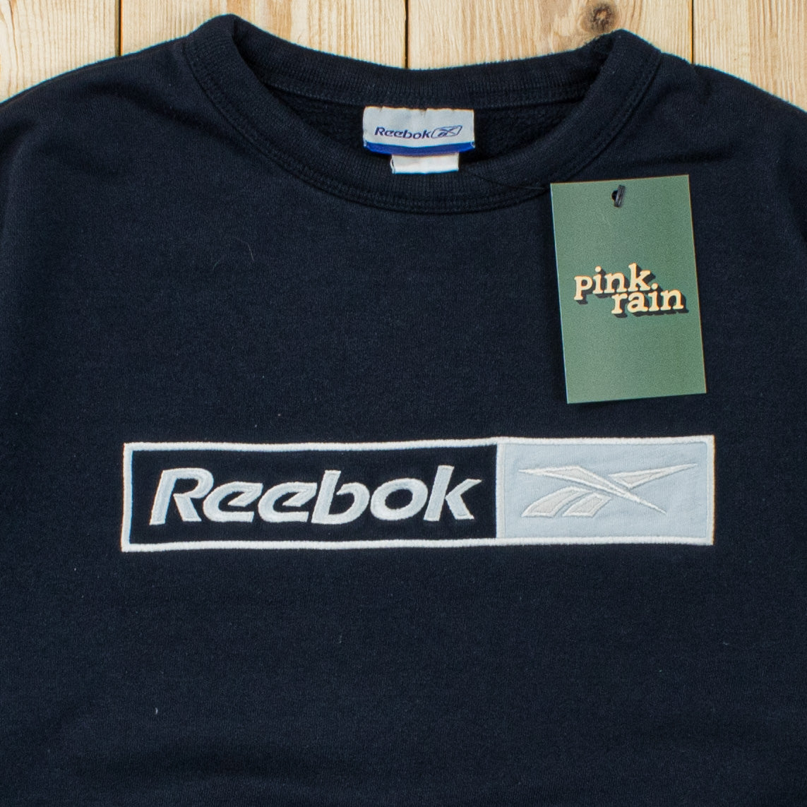 (XS) Vintage Reebok Spell Out Embroidered Sweatshirt