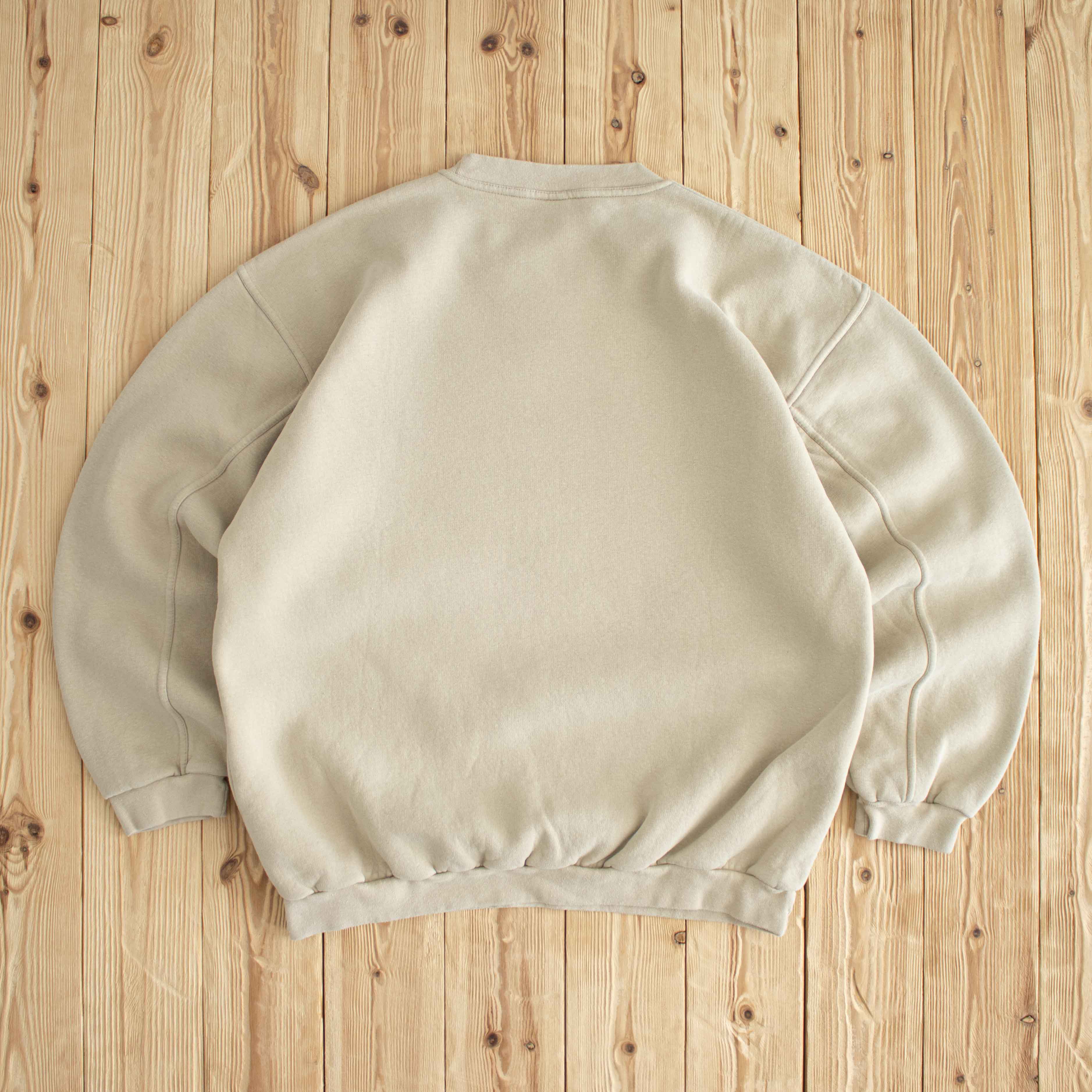 (L) Nike Spell Out Vintage Sweatshirt Beige