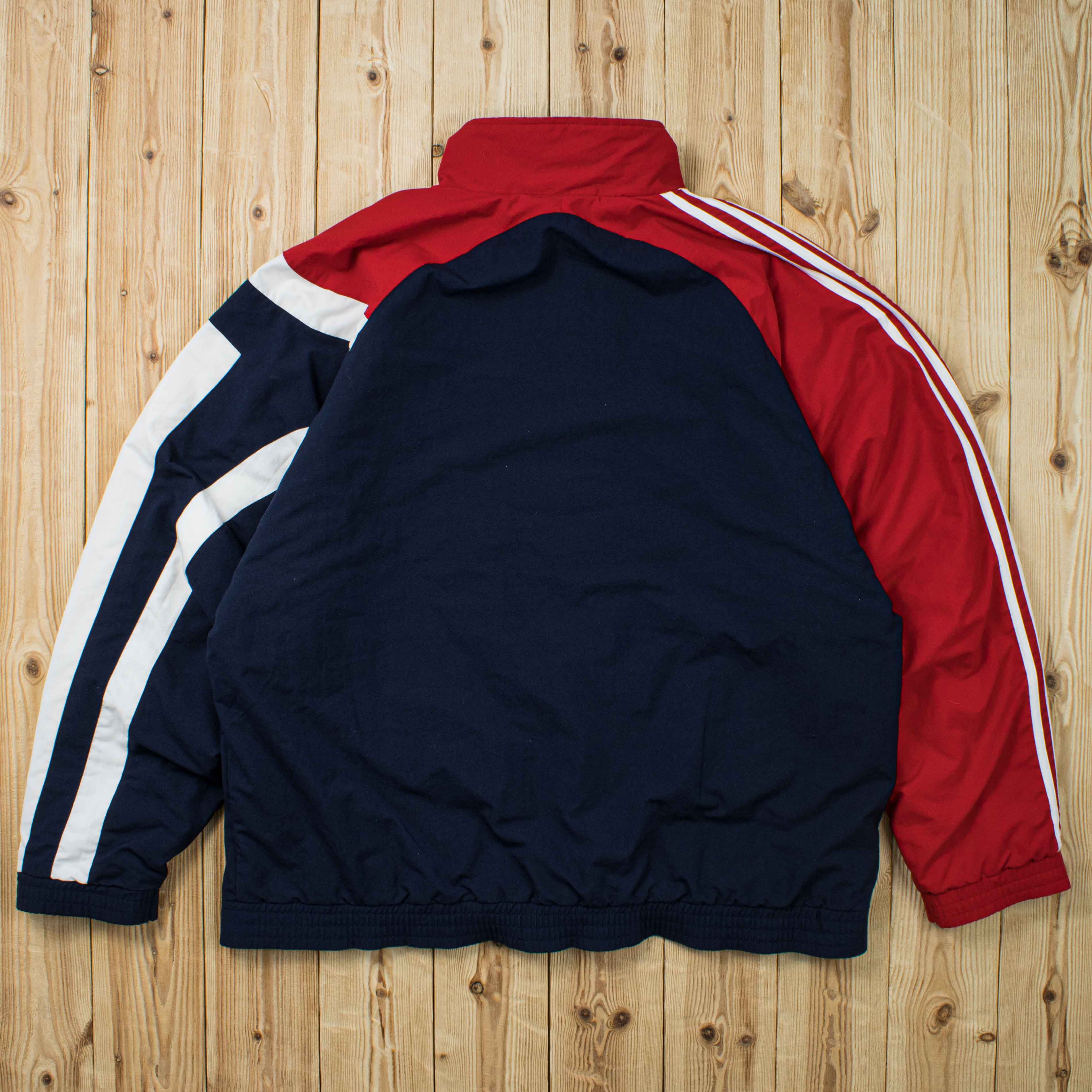 (L) Vintage Adidas Embroidered Puffer Jacket