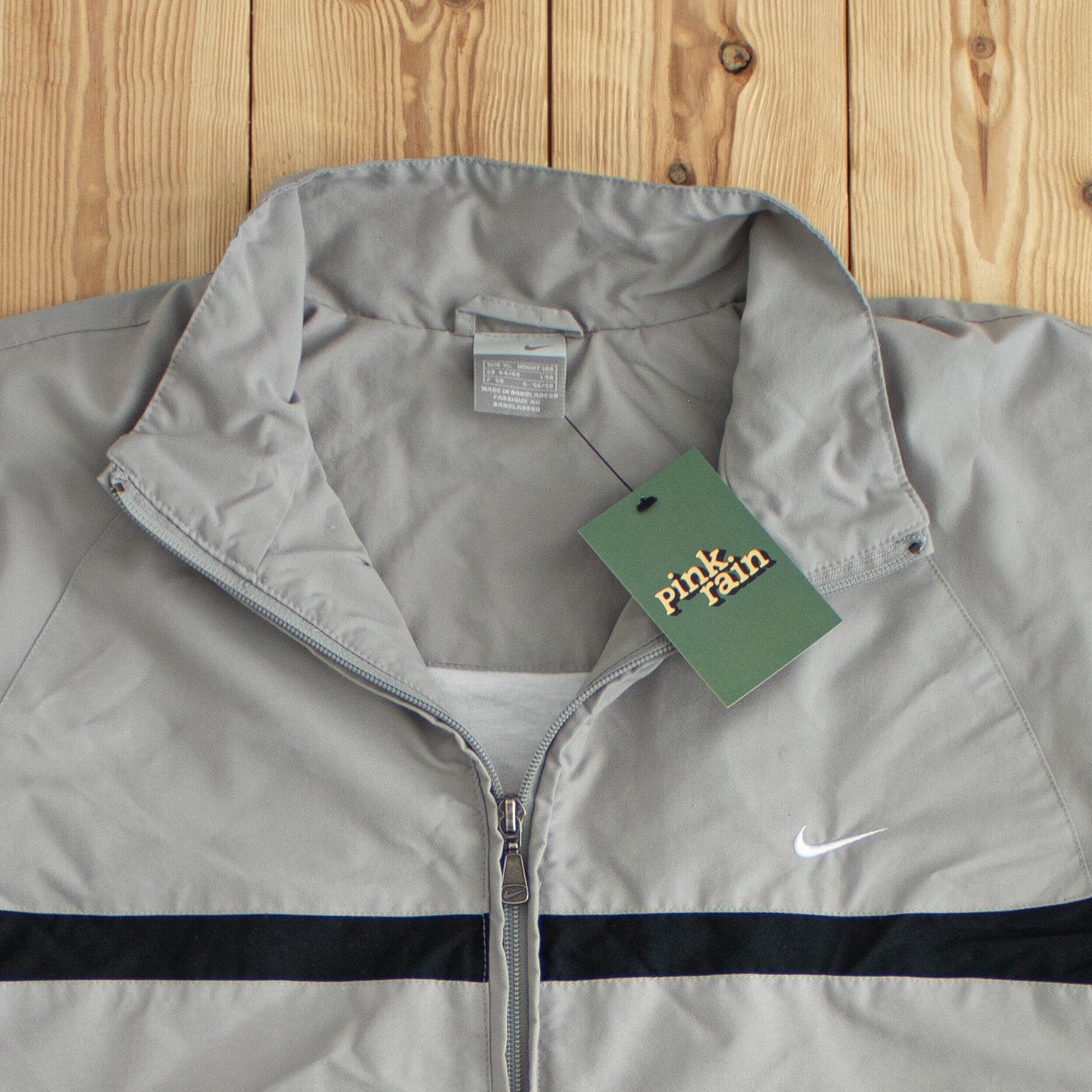 (L) Nike Vintage Embroidered Jacket Gray