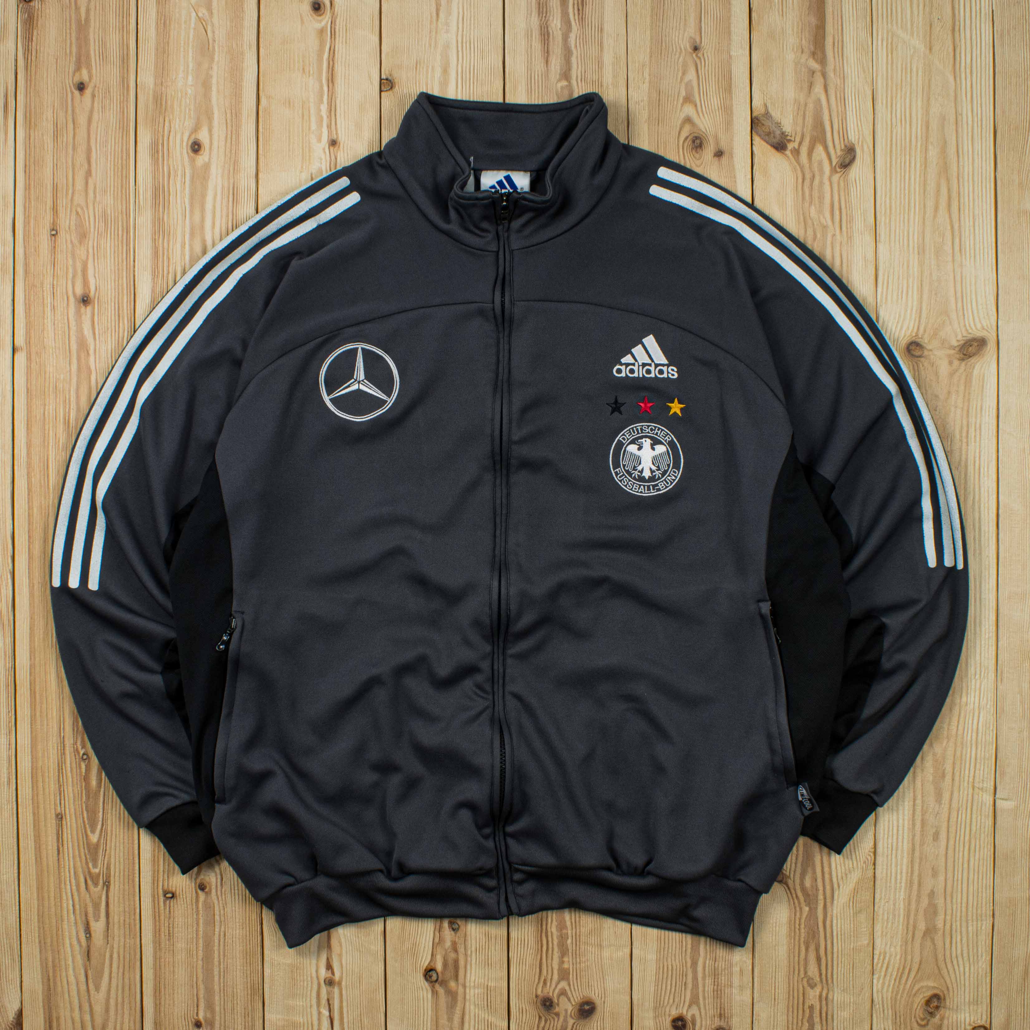 (L) Vintage Adidas DFB x Mercedes Benz Full-Zip Sweatshirt