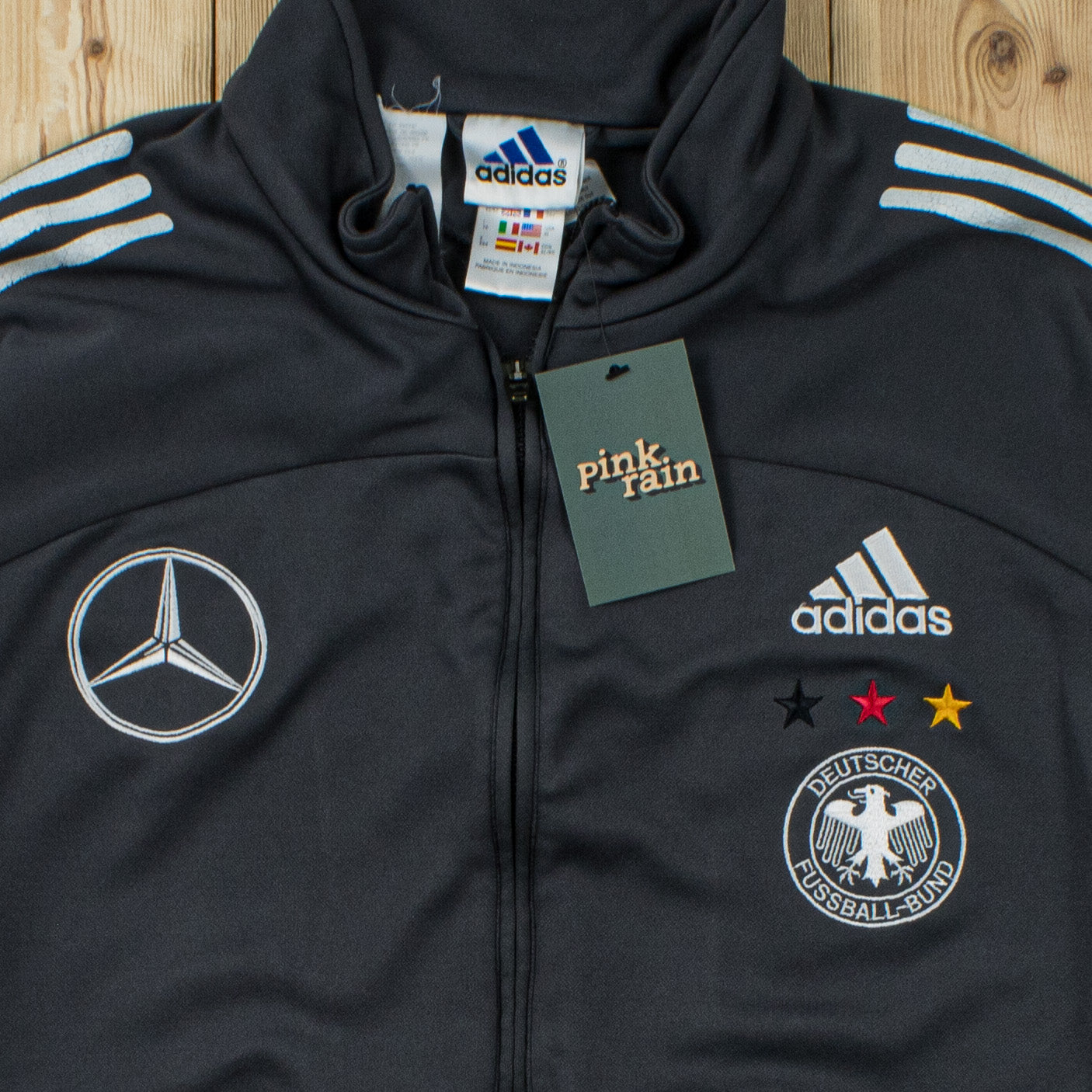 (L) Vintage Adidas DFB x Mercedes Benz Full-Zip Sweatshirt