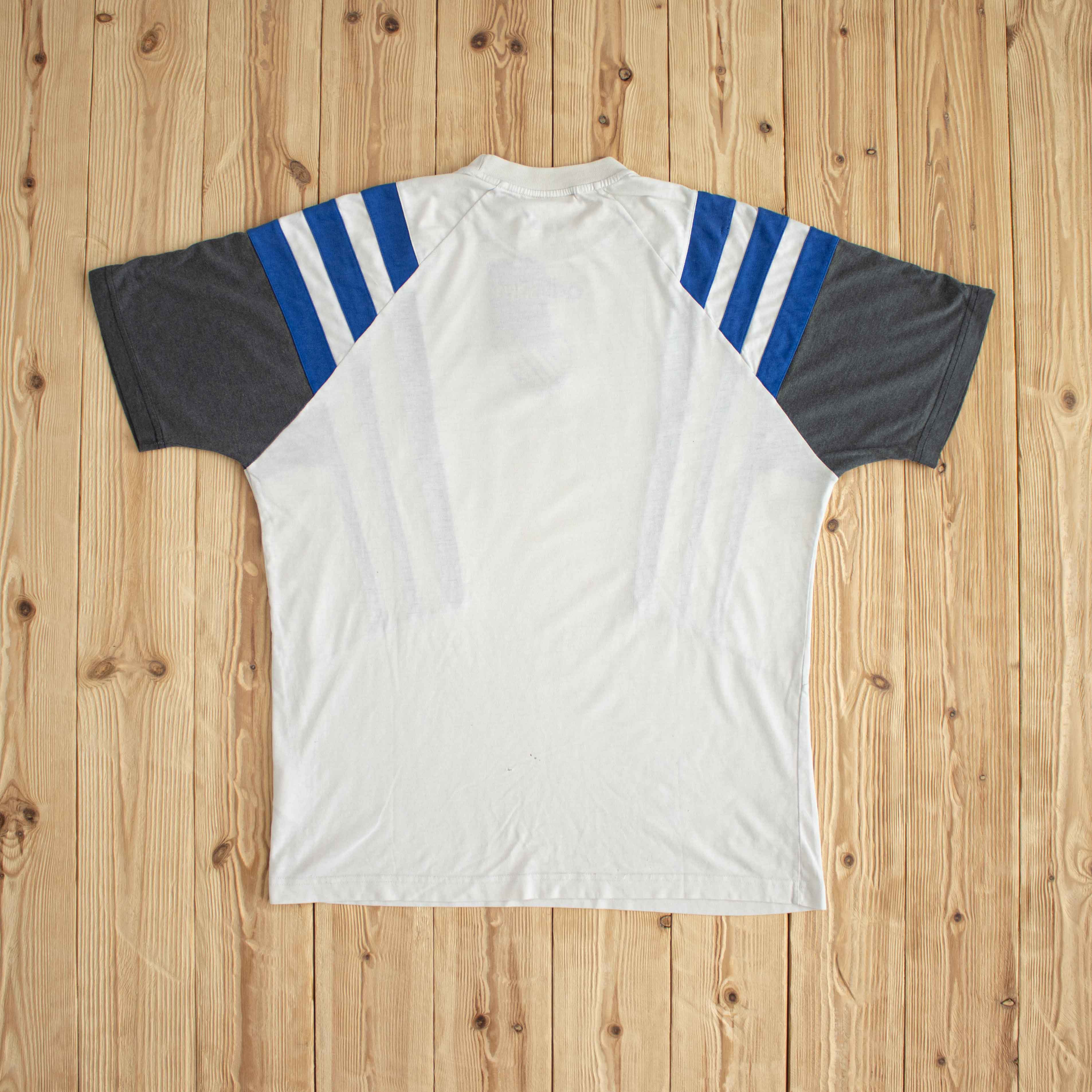 (M/L) Adidas Club Brugge K.V. Vintage Embroidered T-Shirt White