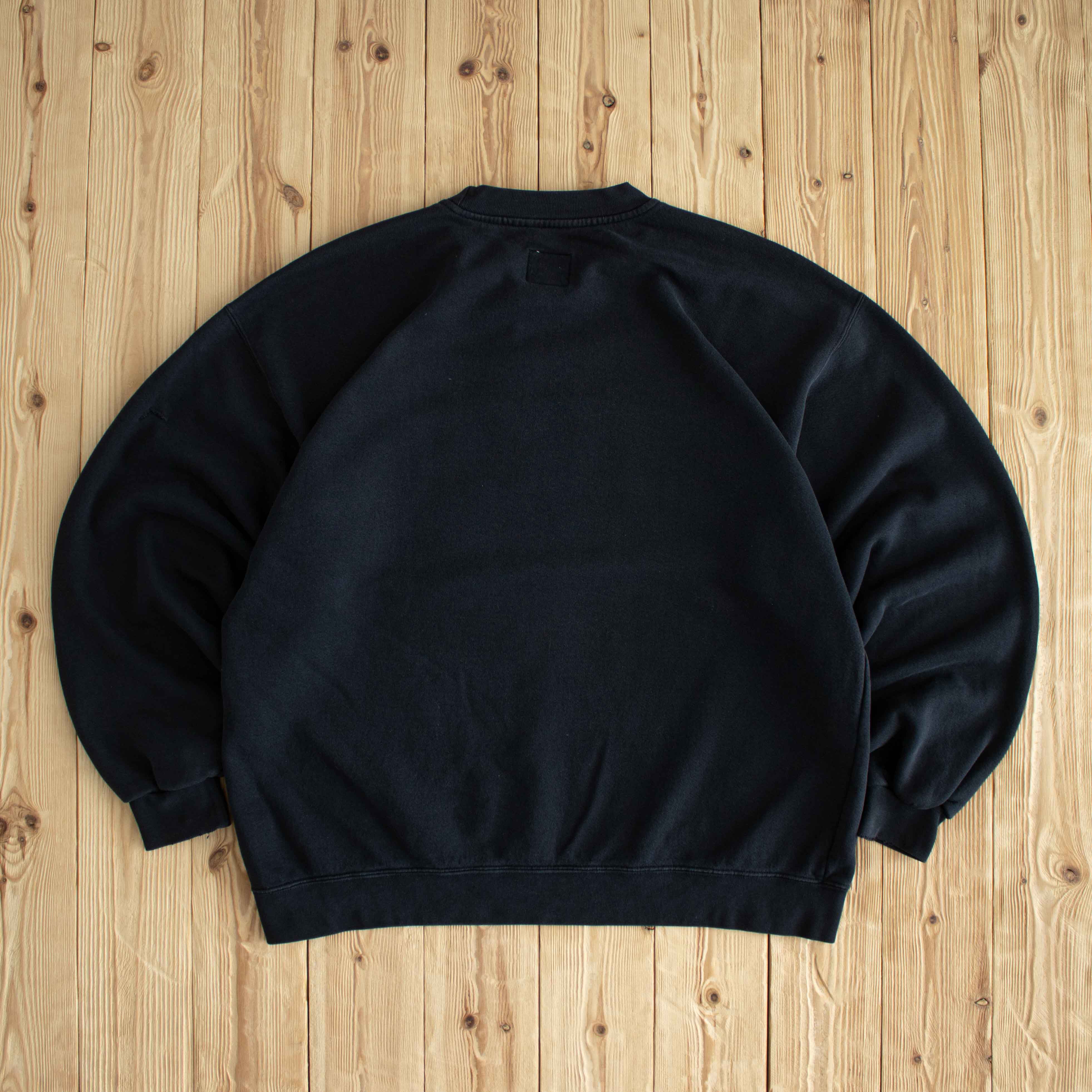 (XL) Nike Spell Out Vintage Embroidered Sweatshirt Black