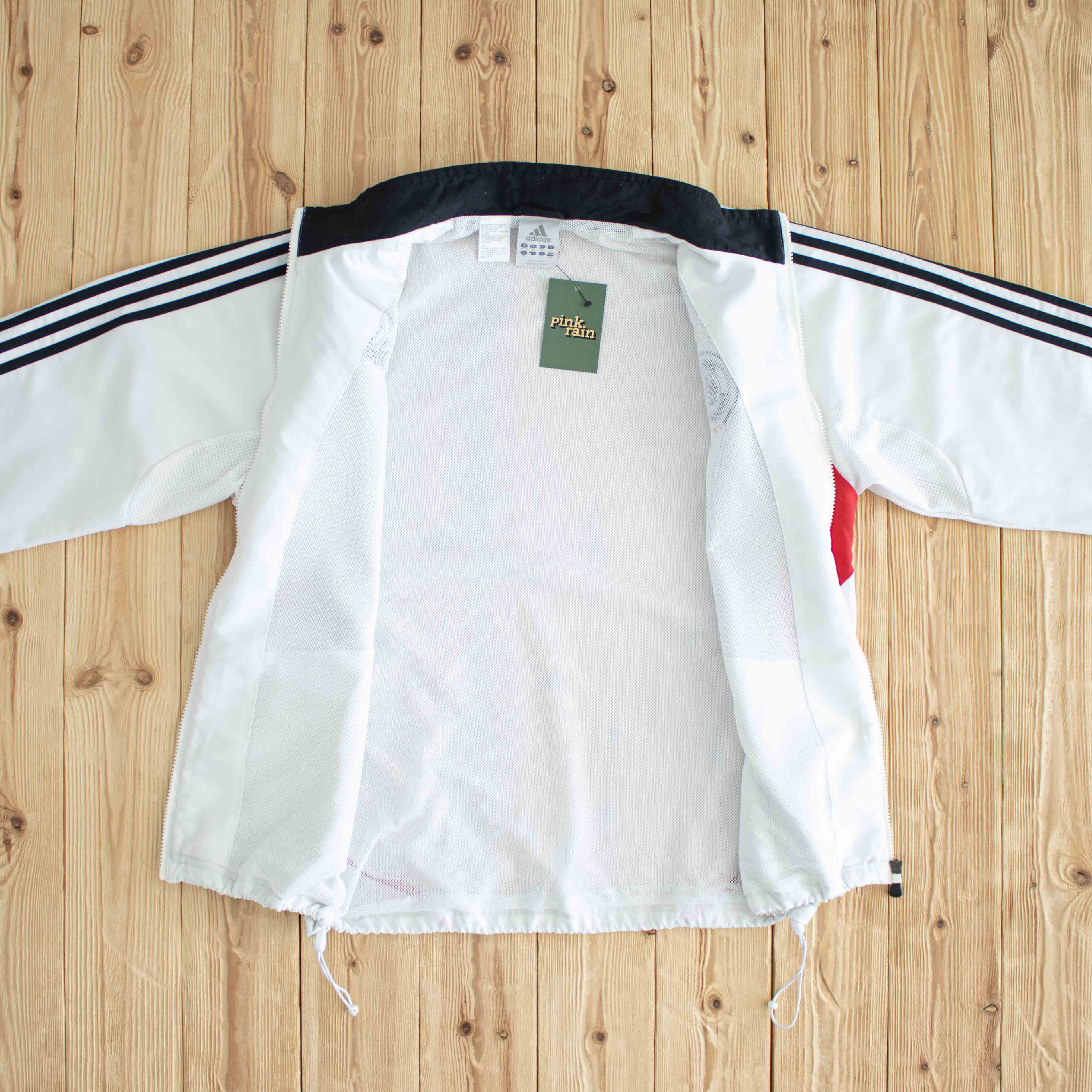 (L/XL) Adidas Deutscher Fussball-Bund Vintage Embroidered Jacket White