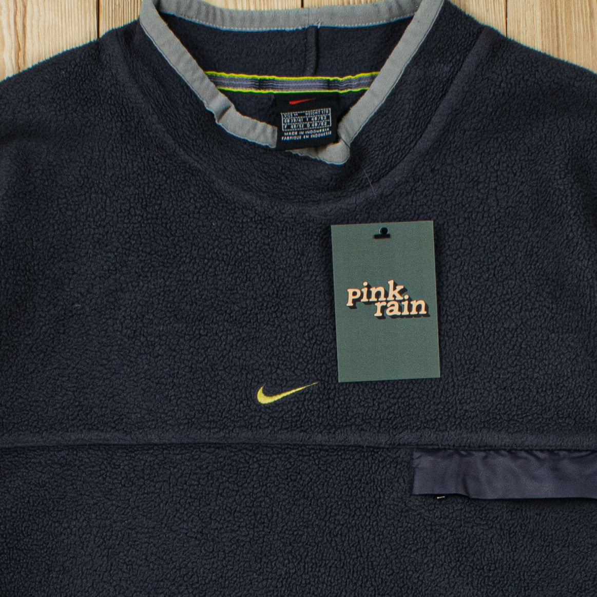 (M) Vintage Nike Center Swoosh Embroidered Fleece Sweatshirt