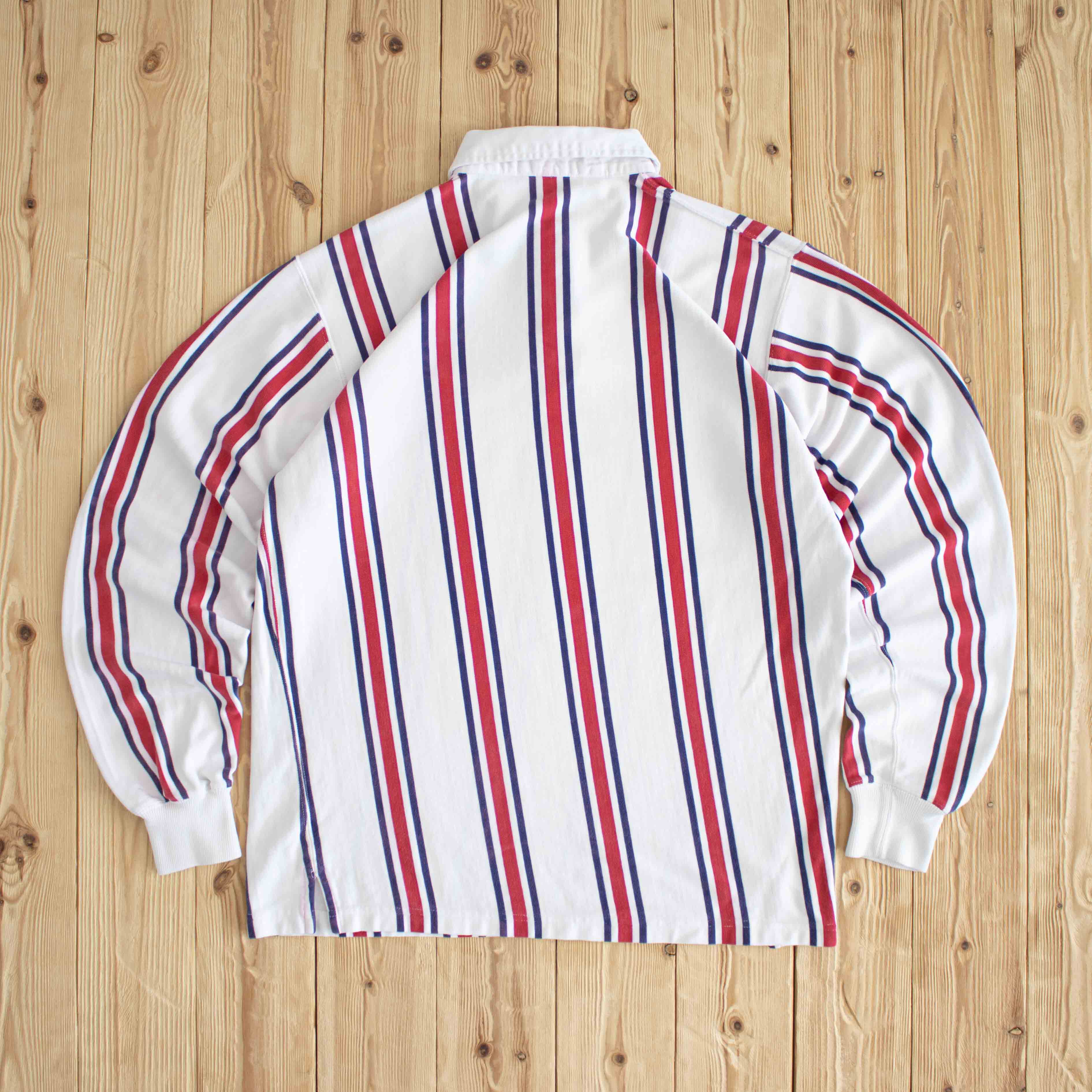 (L) Ralph Lauren Polo Vintage Embroidered Longsleeve White Red