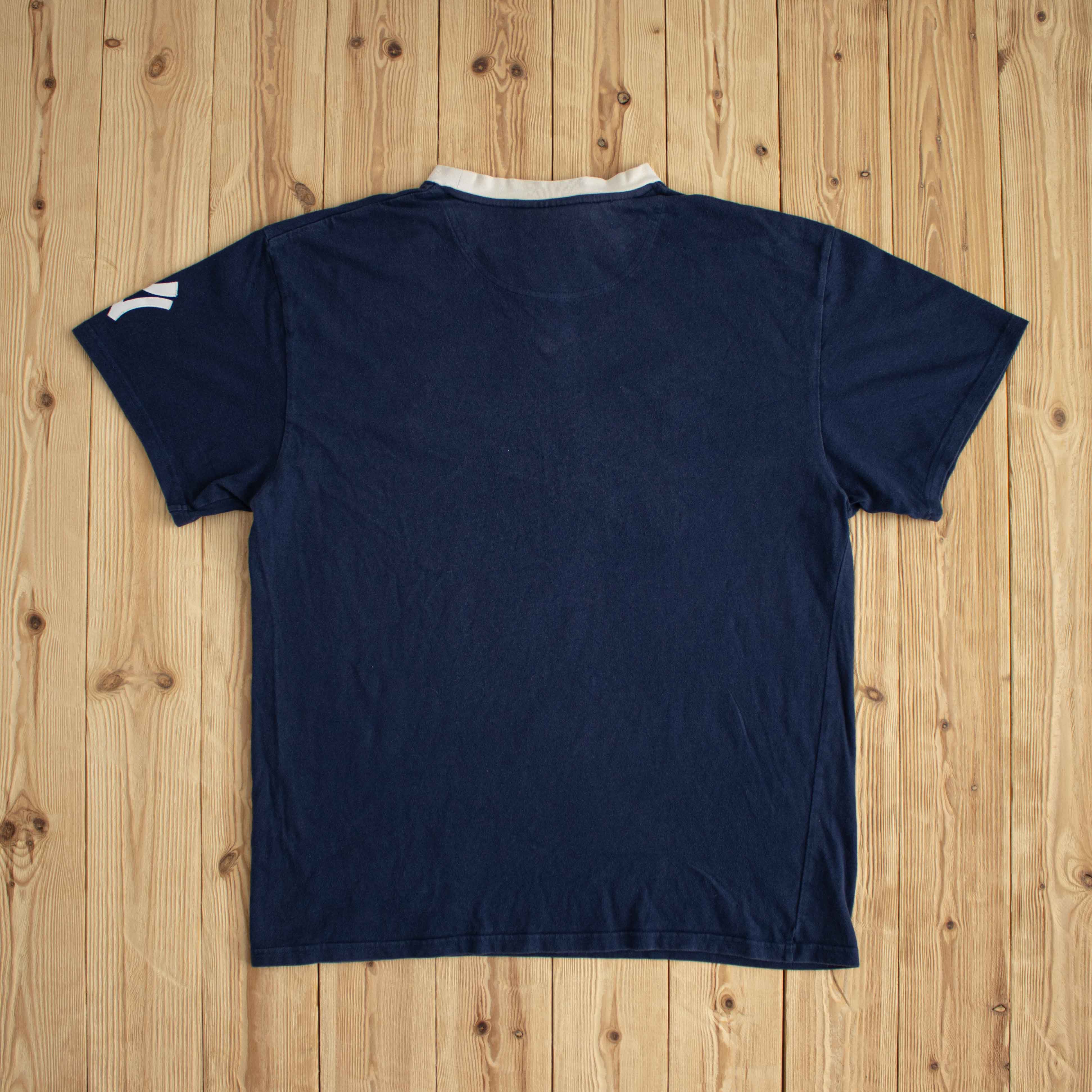 (L/XL) Nike New York Yankees Vintage Embroidered T-Shirt Blue
