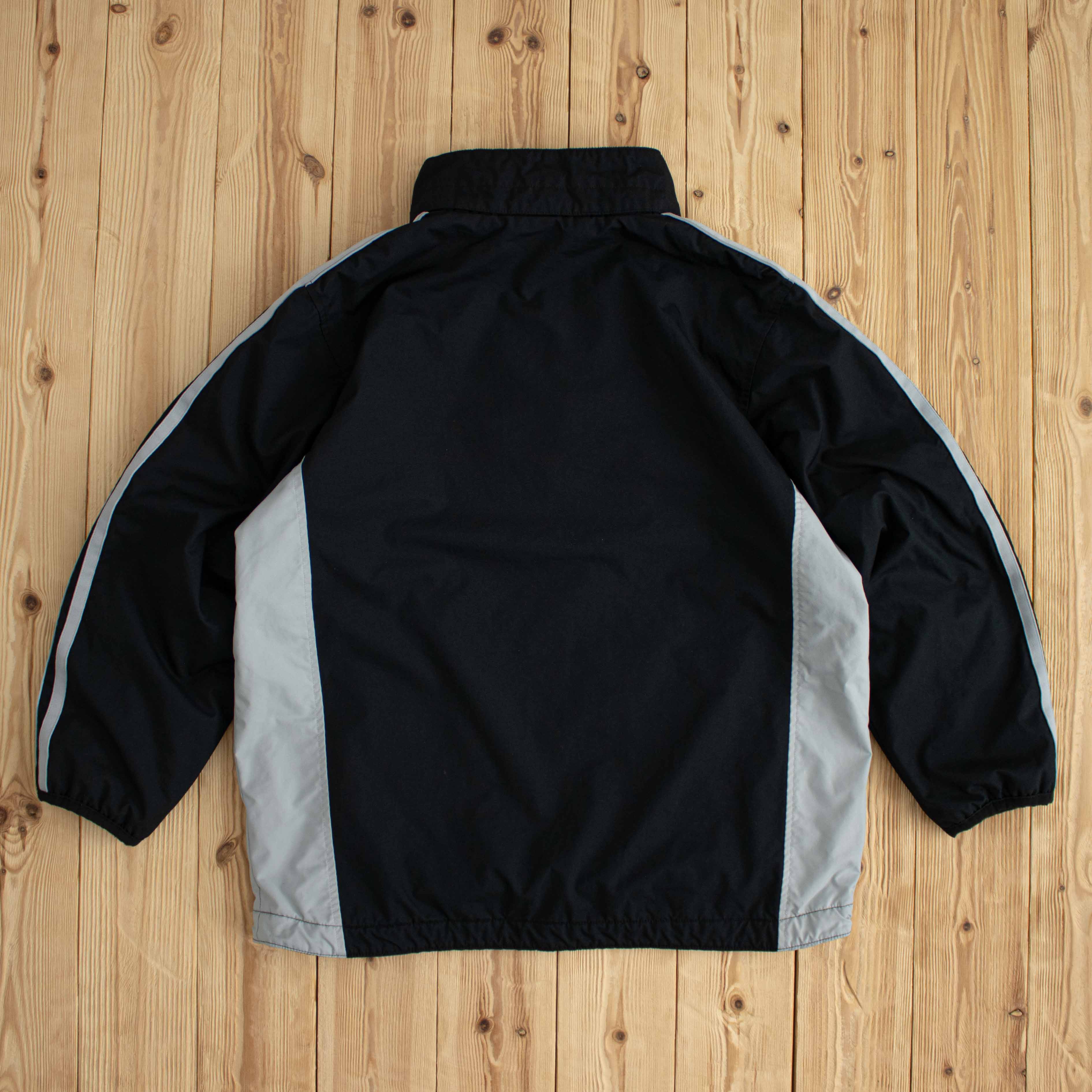 (M) Nike Spell Out Vintage Embroidered Quarter-Zip Jacket Black