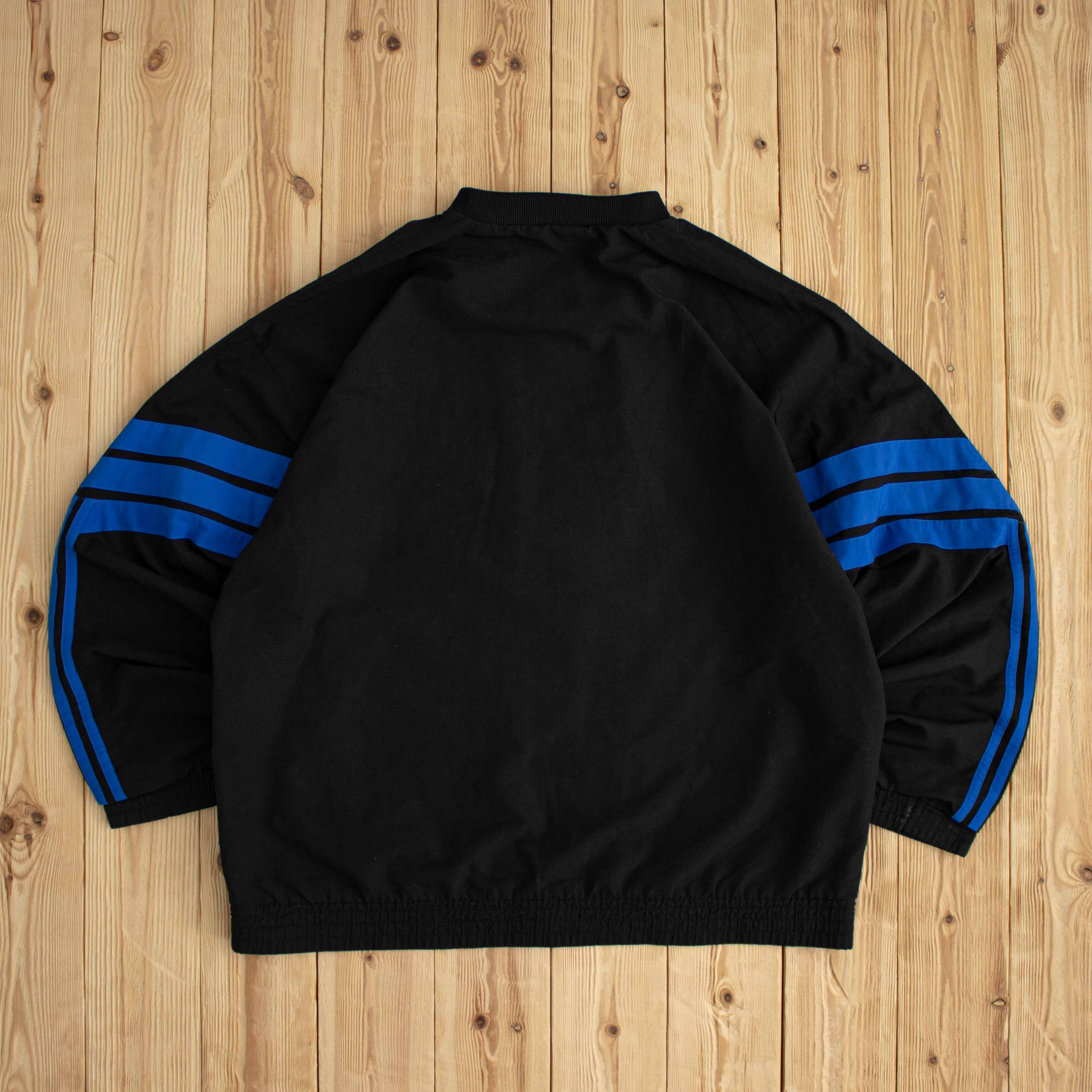 (XL) Adidas Vintage Embroidered Light Jacket Black