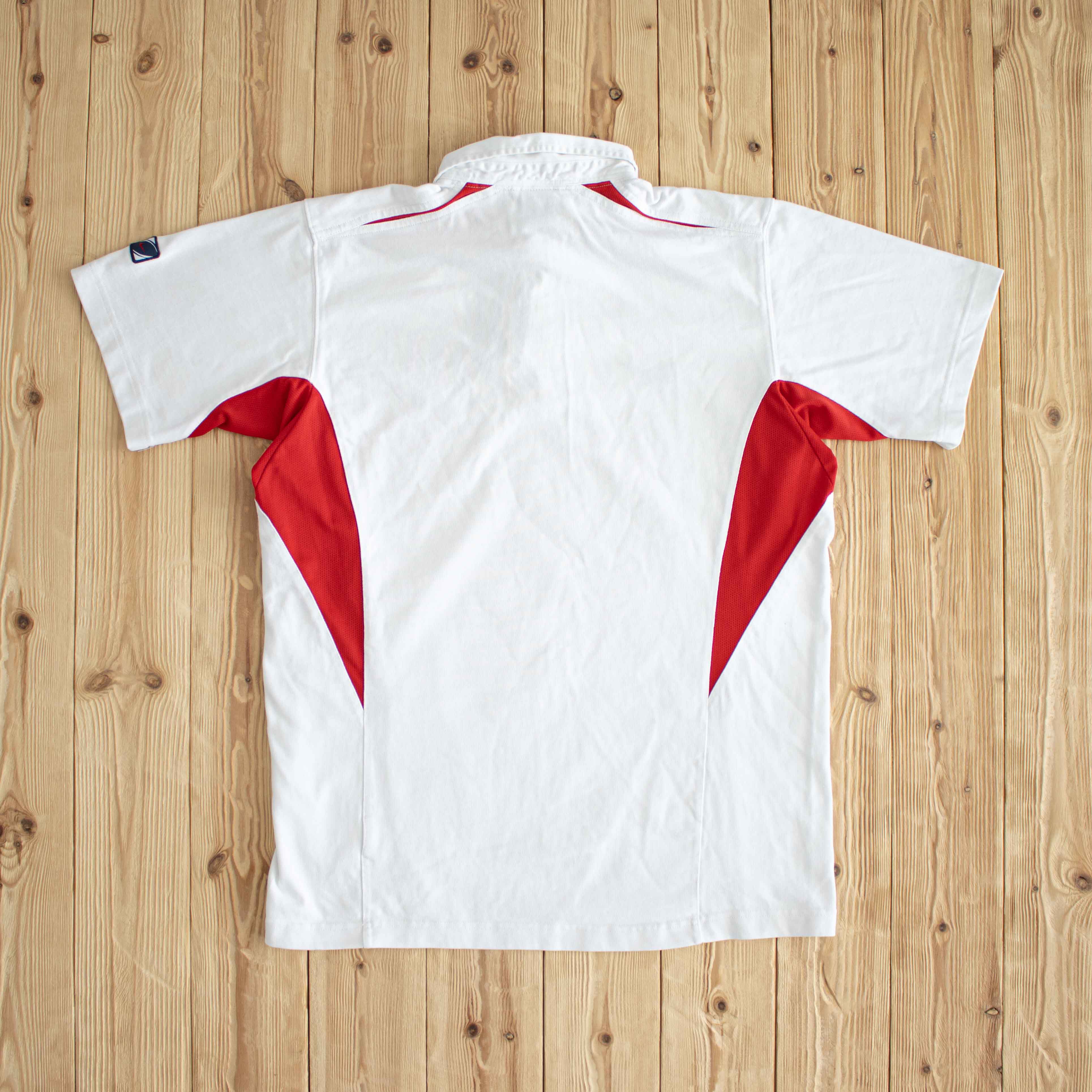 (L) Nike England Rose Vintage Embroidered Polo White