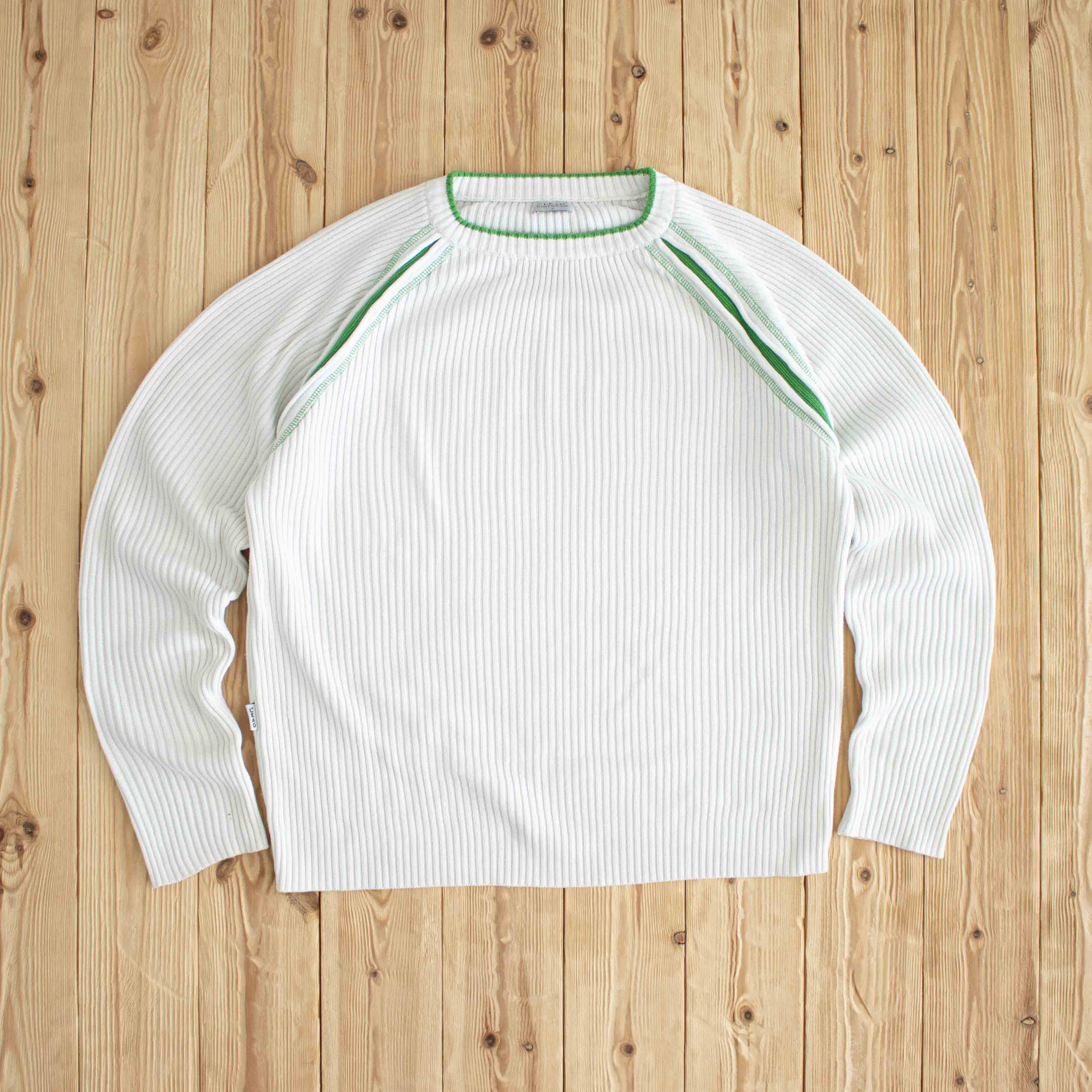 (L/XL) Lead Knitwear Vintage Sweater White