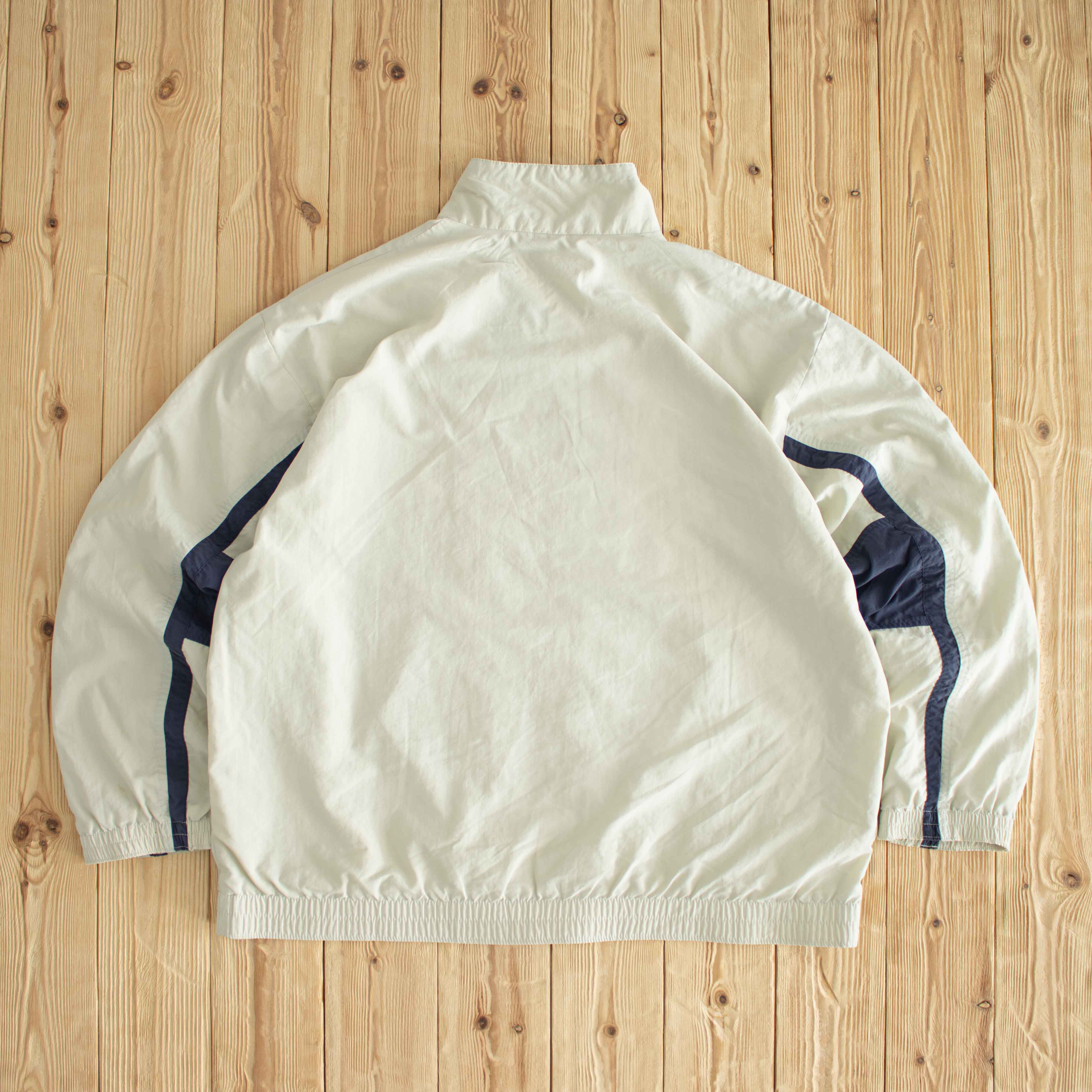 (L) Nike Swoosh Vintage Embroidered Jacket Beige