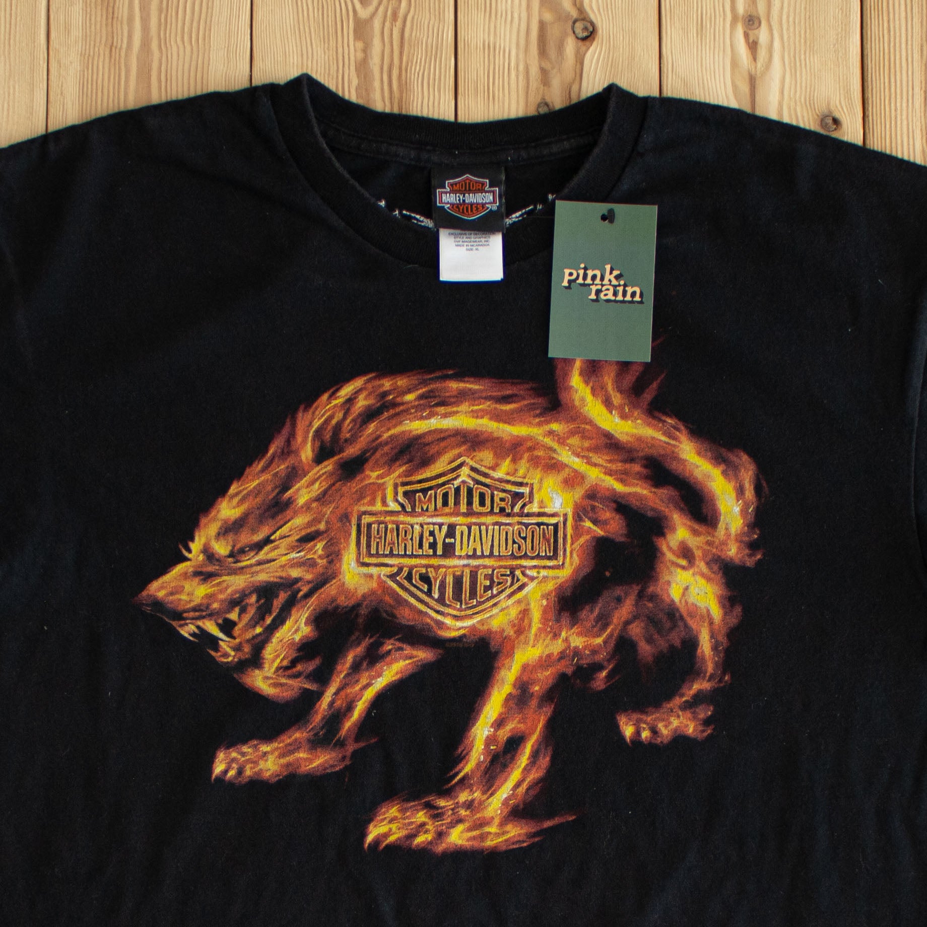 (L) Harley Davidson Braunschweig Germany Vintage T-Shirt Black