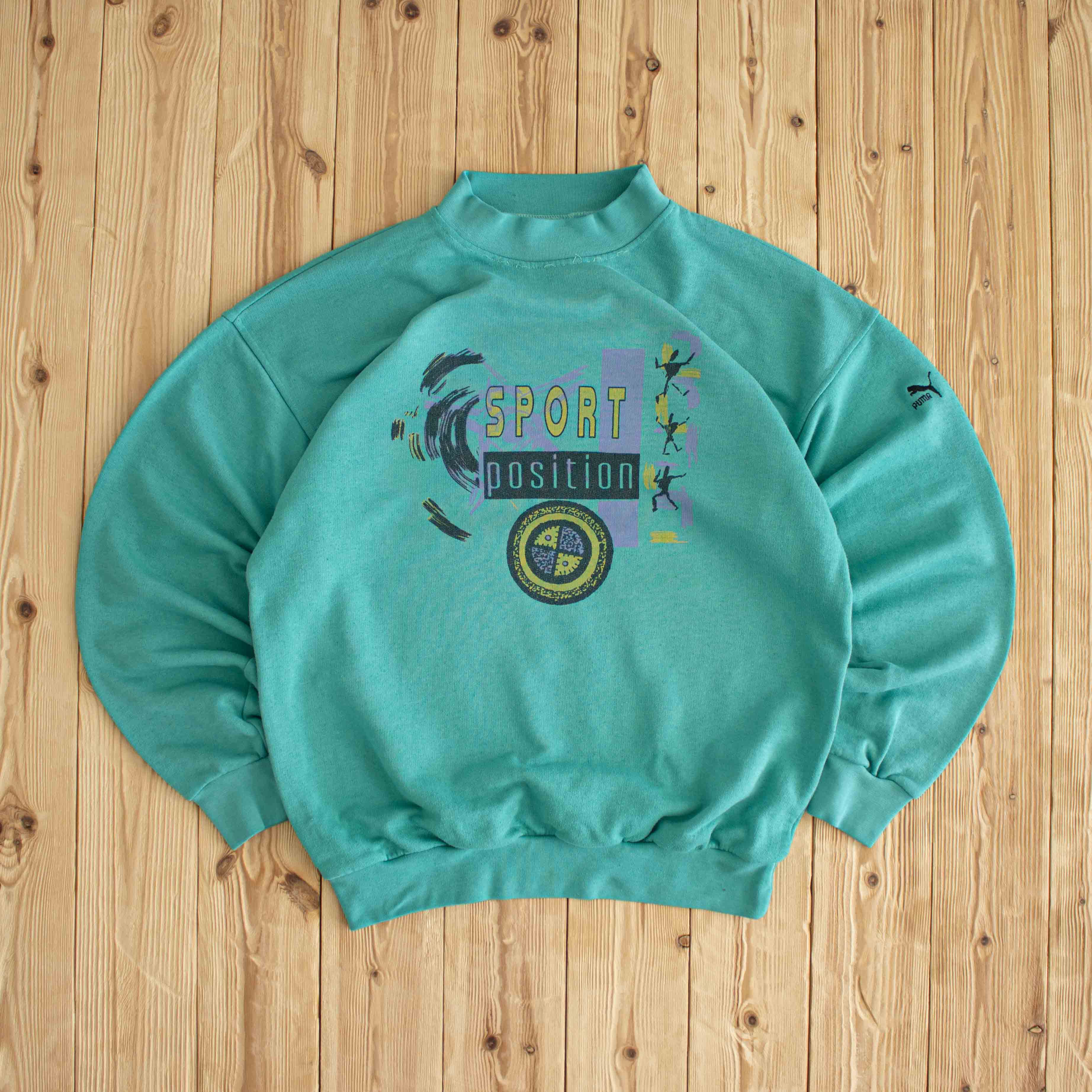 (M) Puma Sport Position Vintage Sweatshirt Blue