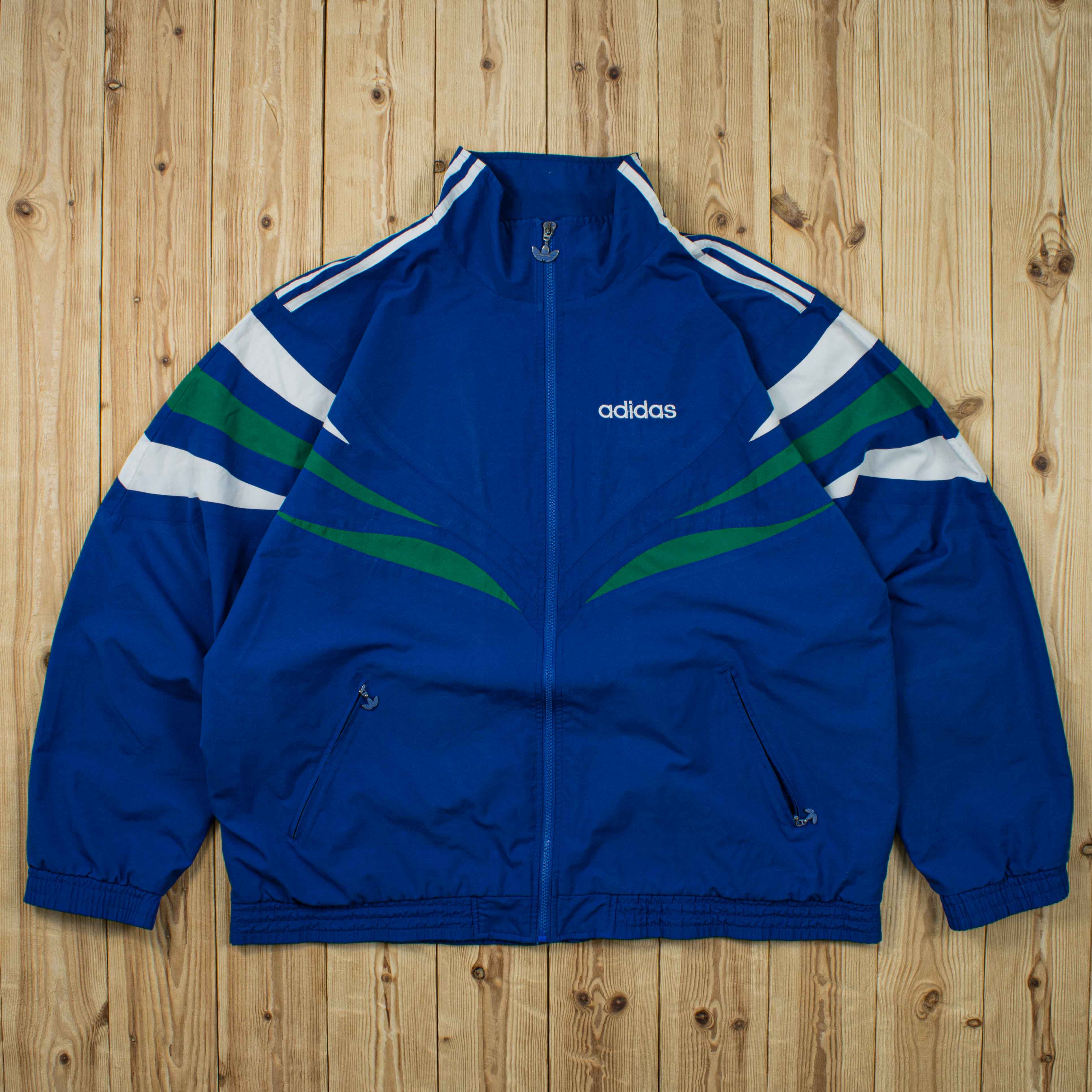 (XL) Vintage Adidas Embroidered Jacket