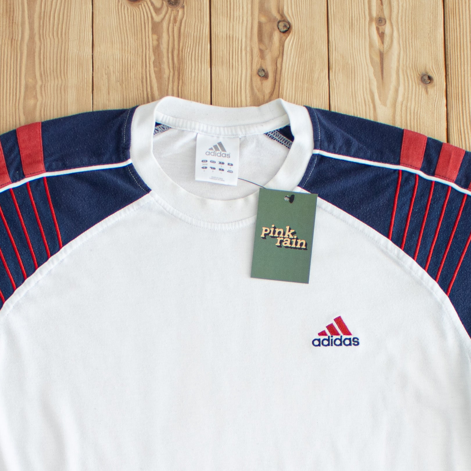 (M) Adidas Vintage Essential Embroidered T-Shirt White