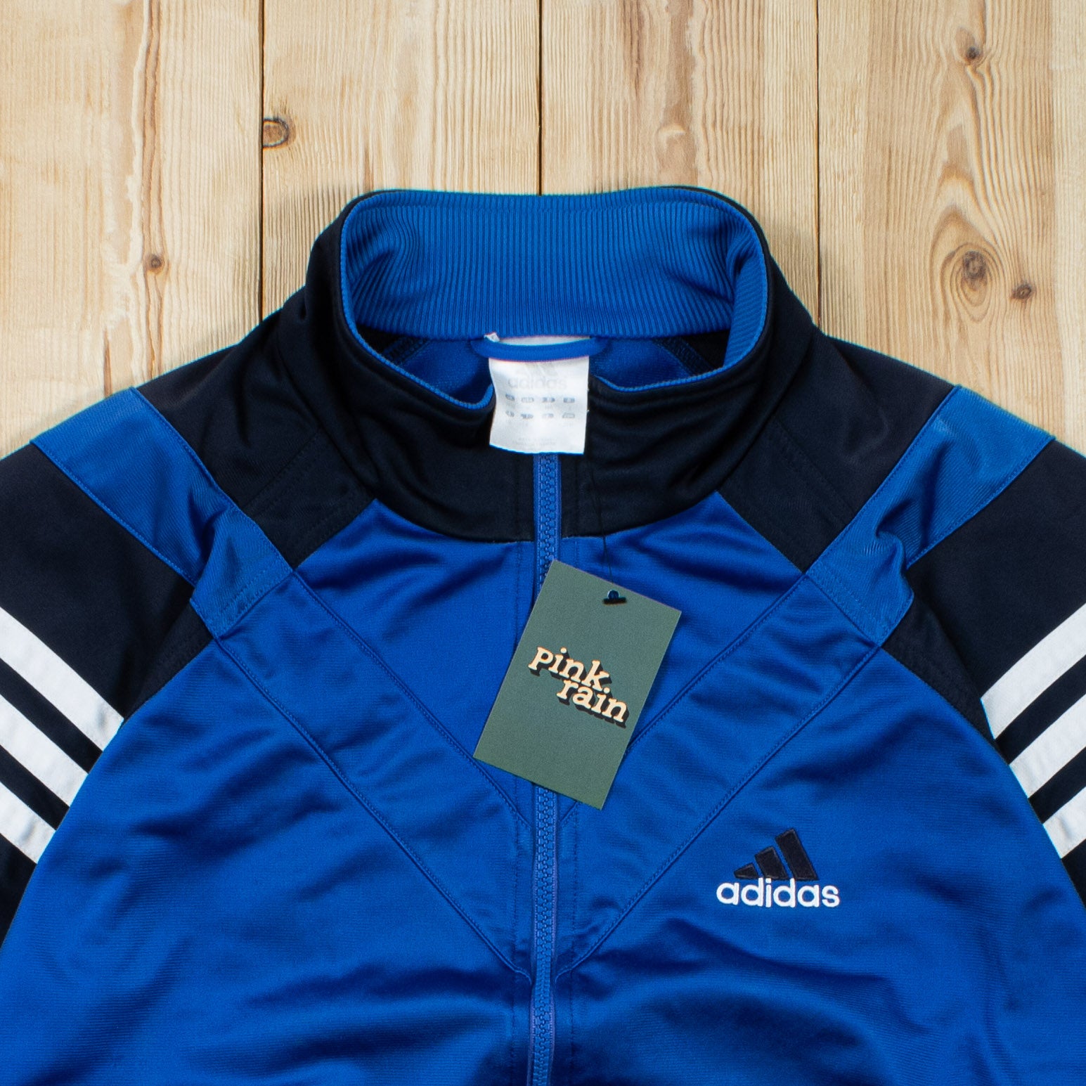 (M) Vintage Adidas Embroidered Full-Zip Sweatshirt