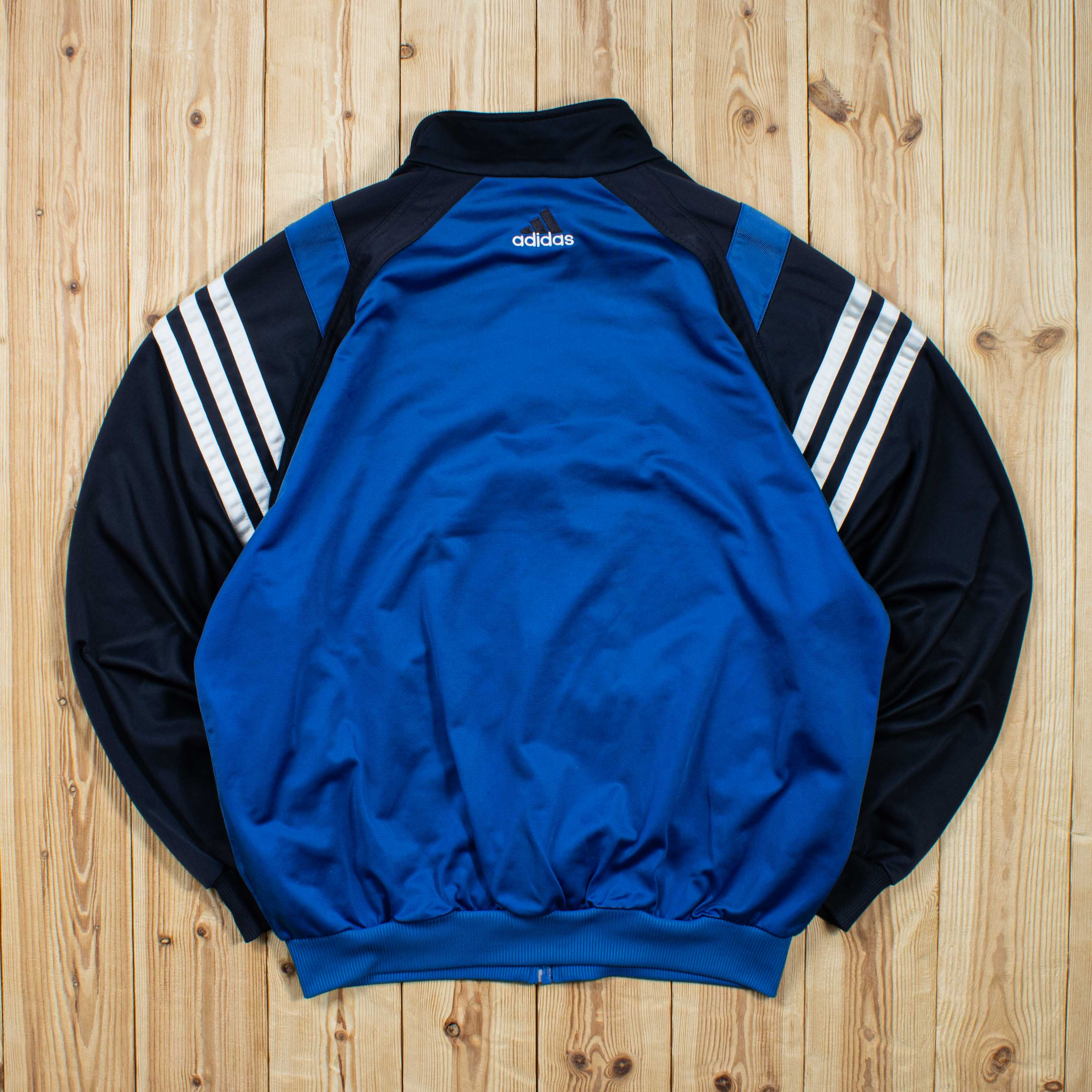(M) Vintage Adidas Embroidered Full-Zip Sweatshirt