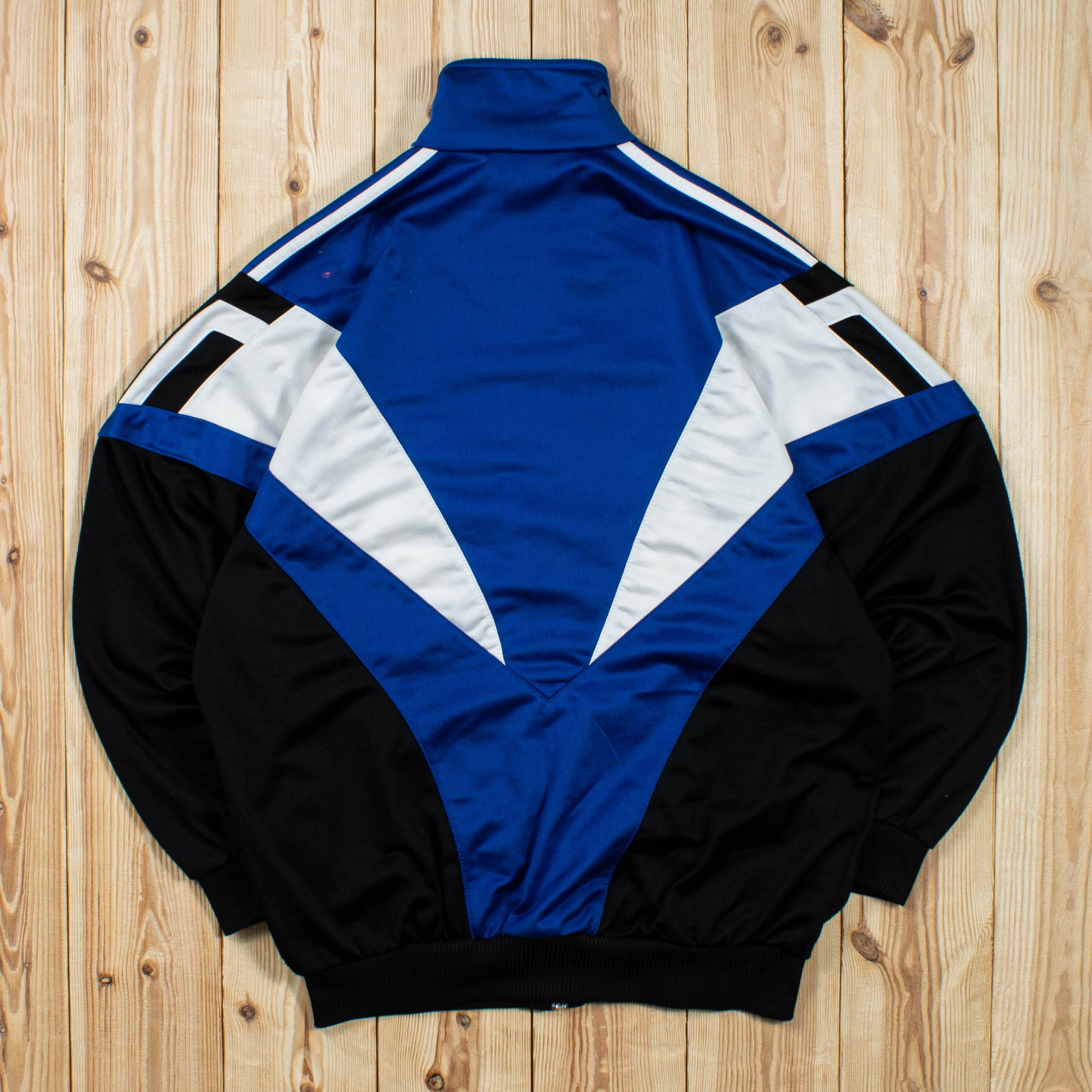 (S) Vintage Adidas Embroidered Full-Zip Sweatshirt