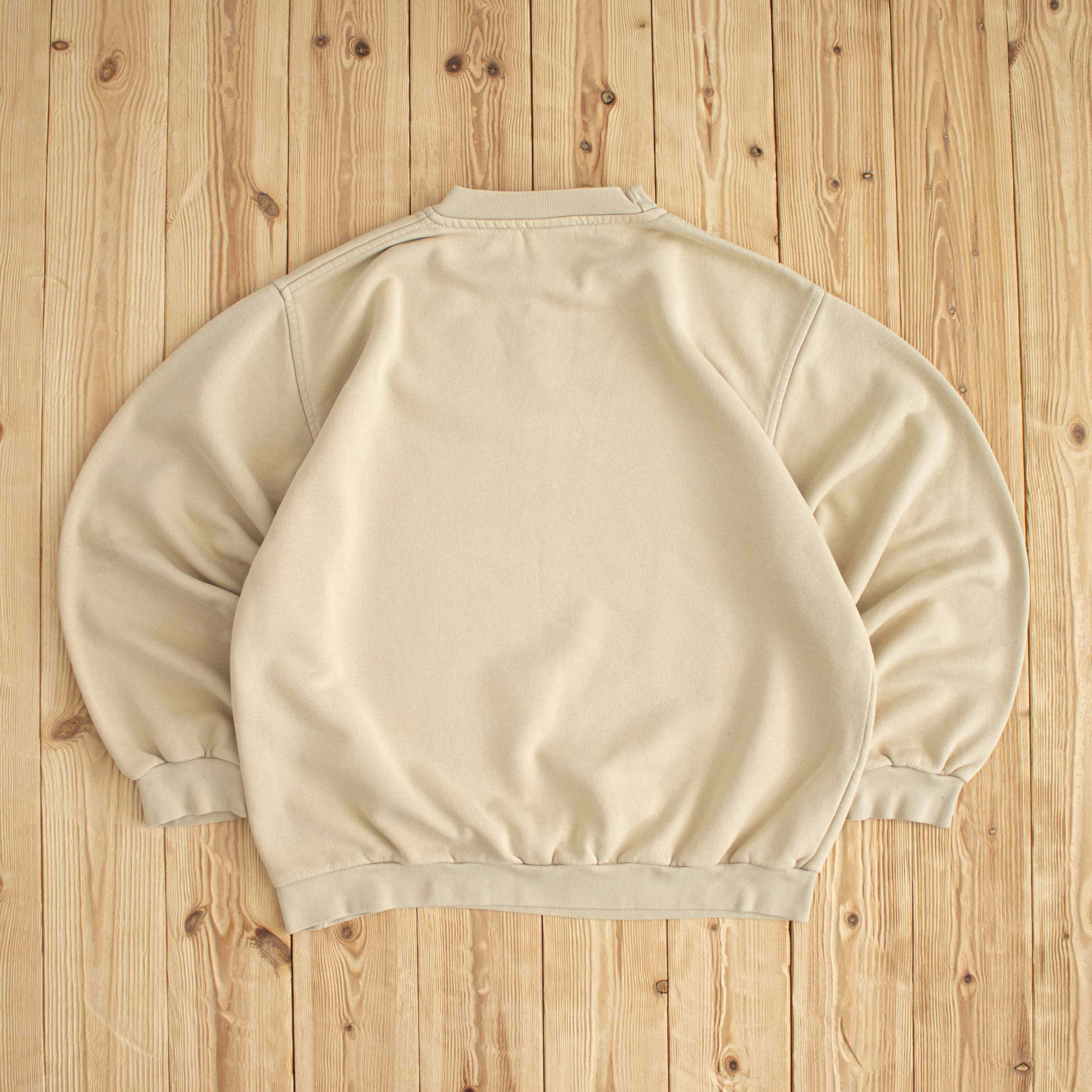 (M) Adidas Vintage Essential Embroidered Sweatshirt Beige