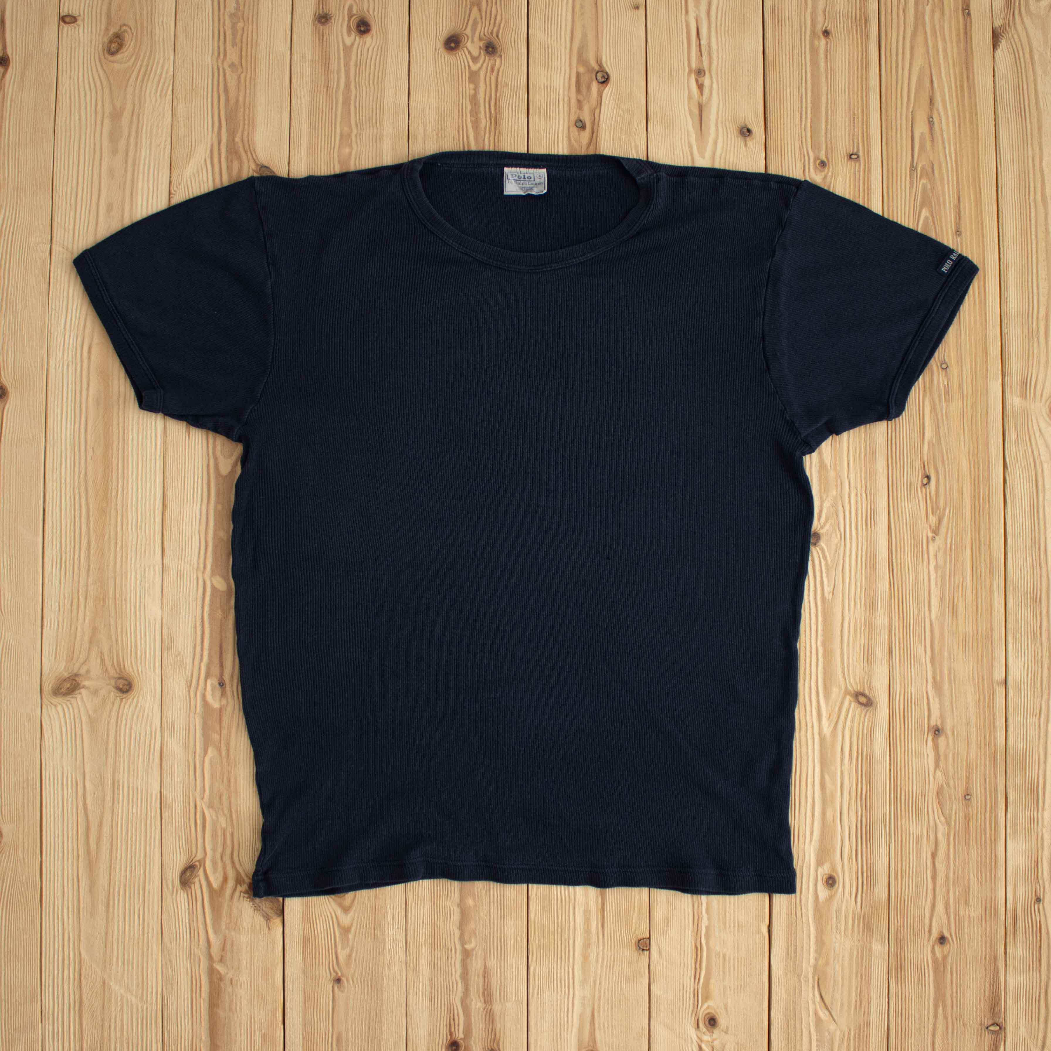 (M/L) Polo Ralph Lauren Vintage T-Shirt Blue