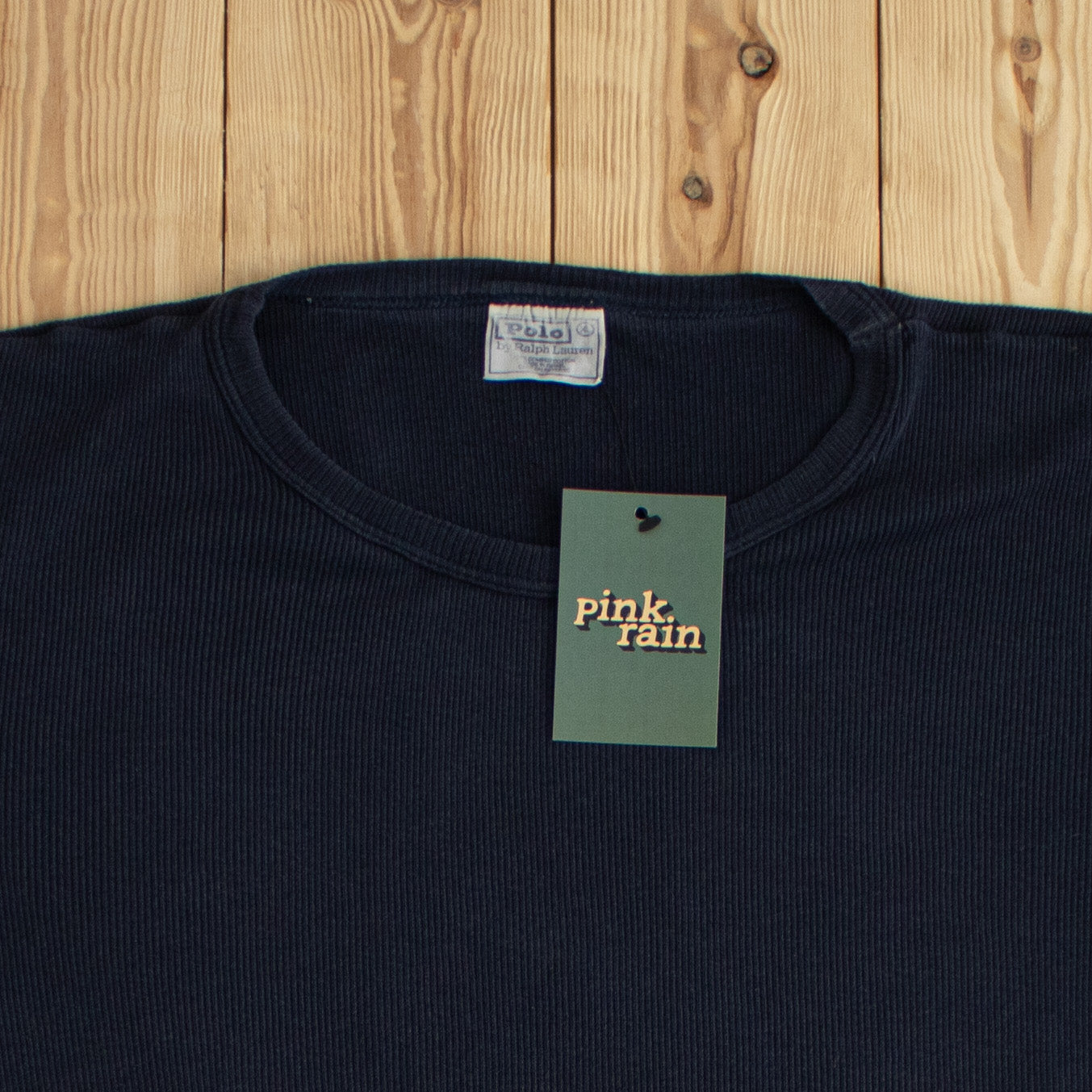 (M/L) Polo Ralph Lauren Vintage T-Shirt Blue