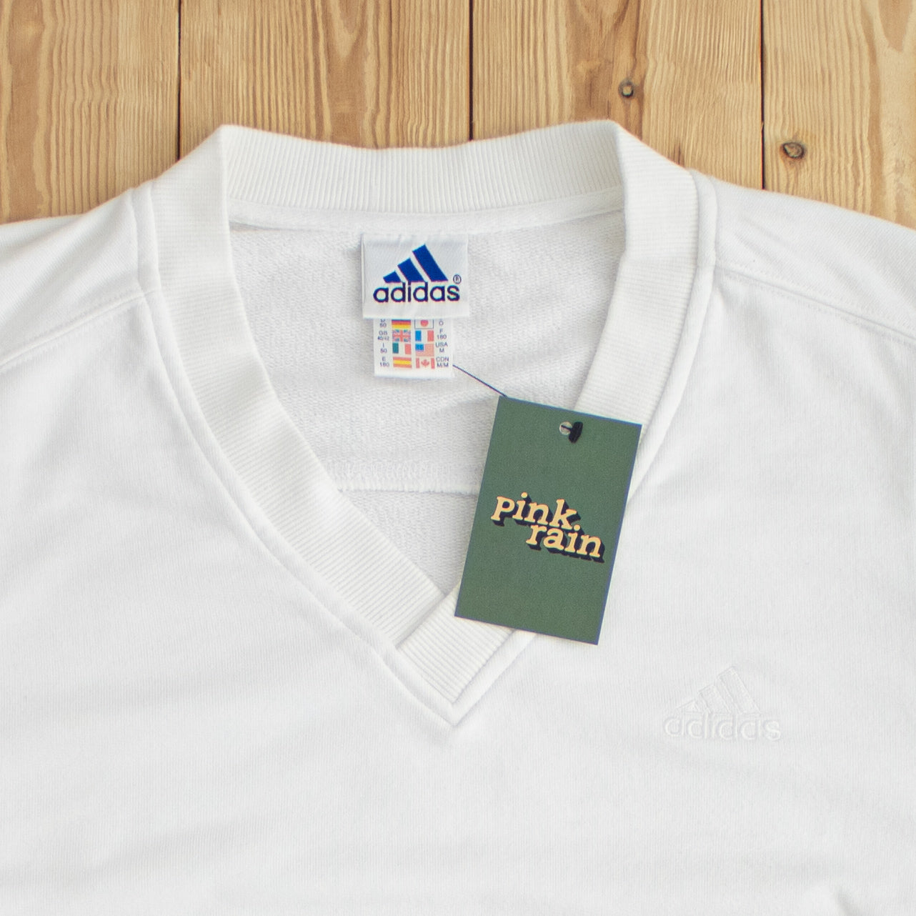 (M) Adidas Vintage Embroidered Vest White