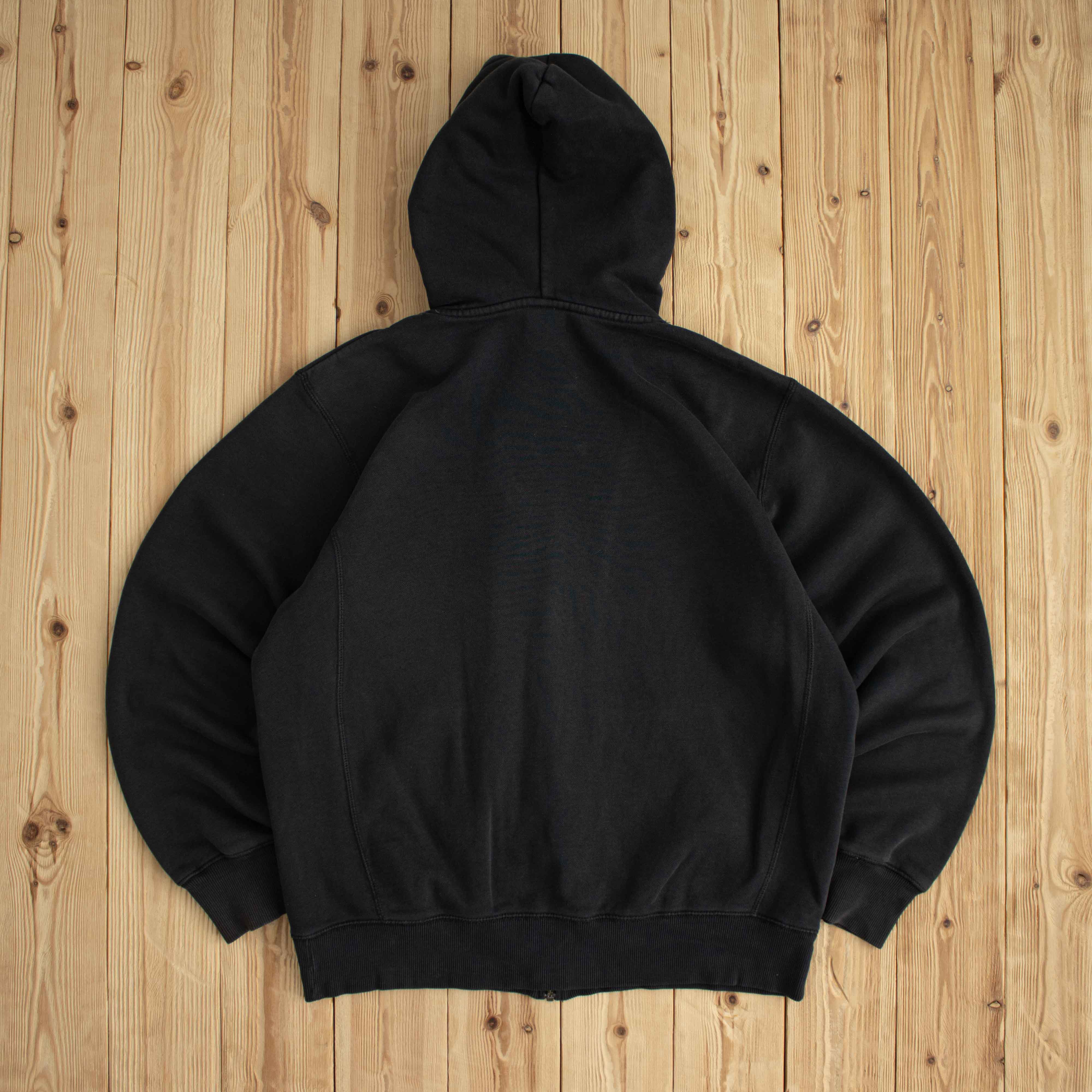 (L) Nike Vintage Essential Embroidered Full-Zip Sweatshirt Black