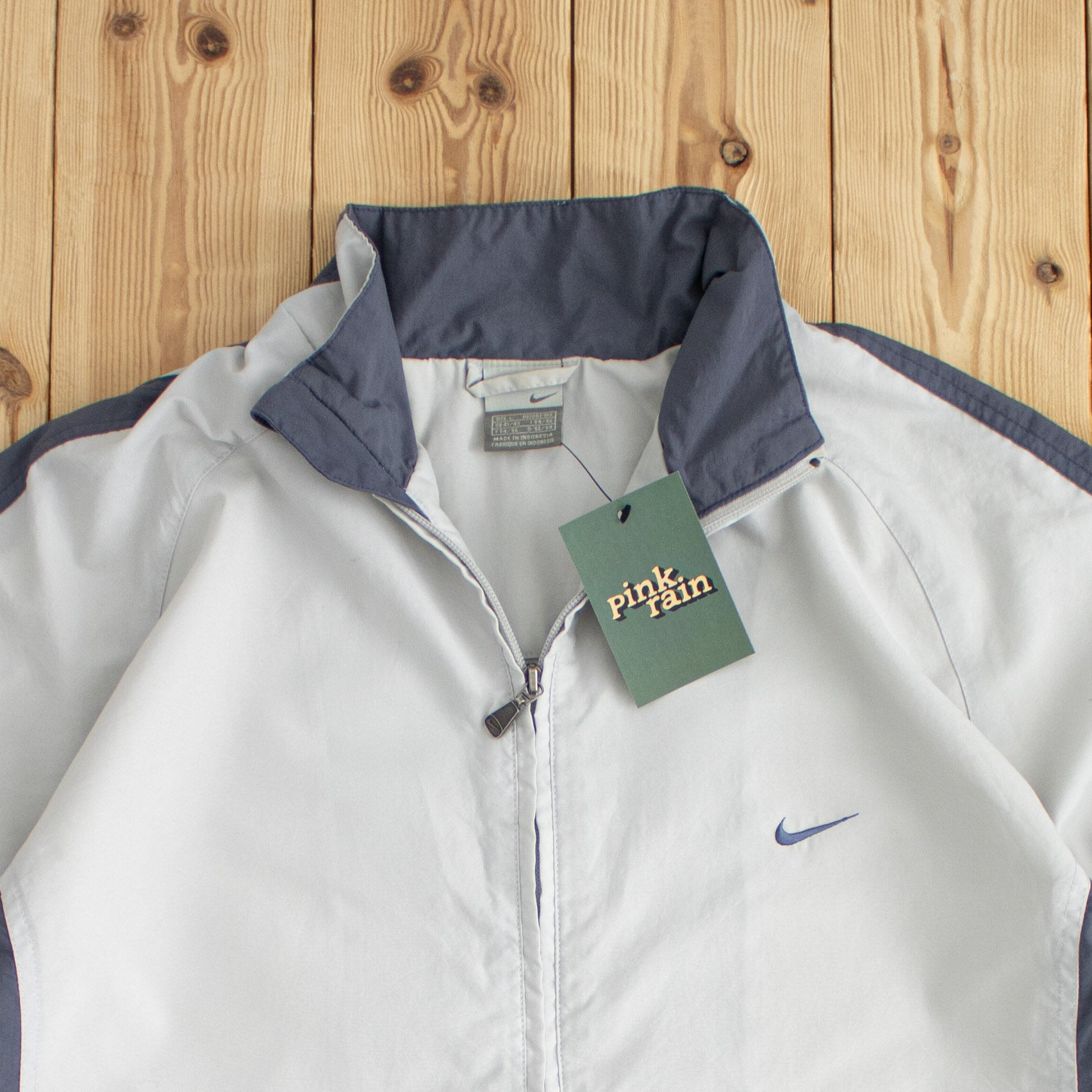 (L) Nike Vintage Embroidered Jacket Gray